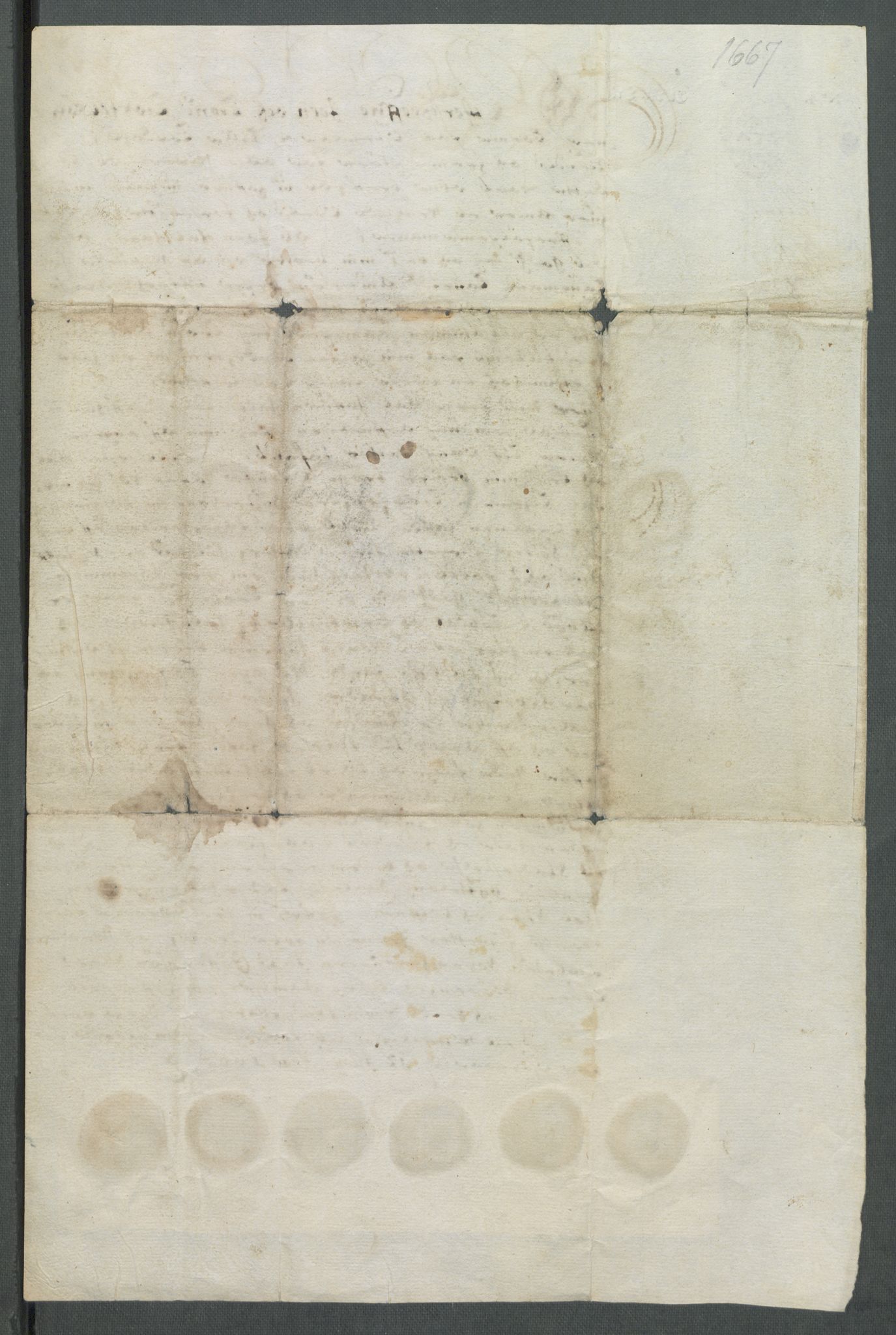 Riksarkivets diplomsamling, AV/RA-EA-5965/F02/L0171: Dokumenter, 1667-1670, p. 37