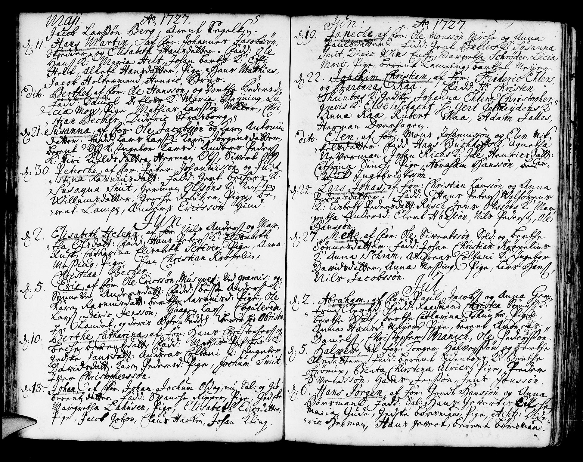 Korskirken sokneprestembete, AV/SAB-A-76101/H/Haa/L0004: Parish register (official) no. A 4, 1720-1750, p. 72