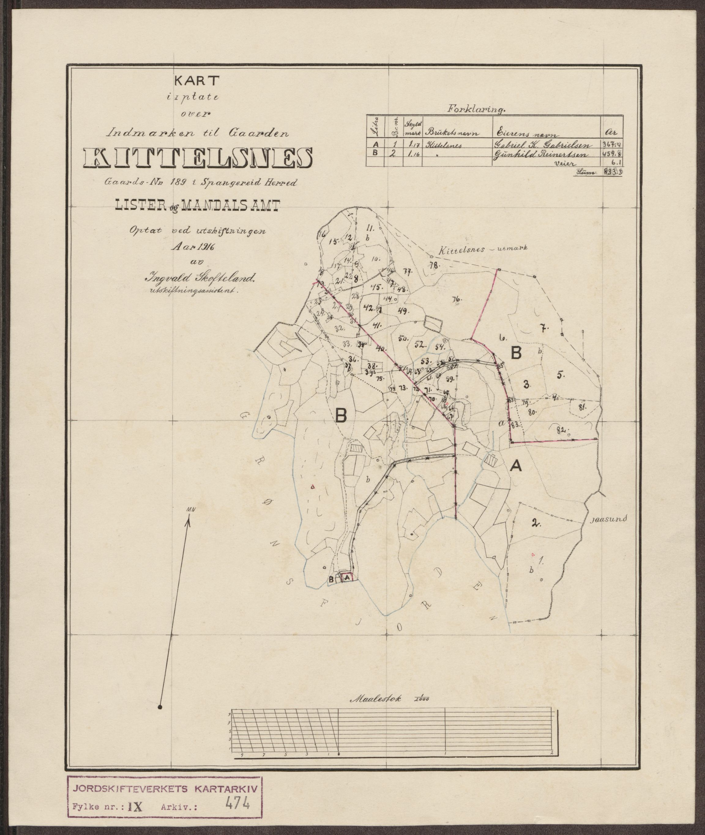 Jordskifteverkets kartarkiv, AV/RA-S-3929/T, 1859-1988, p. 533