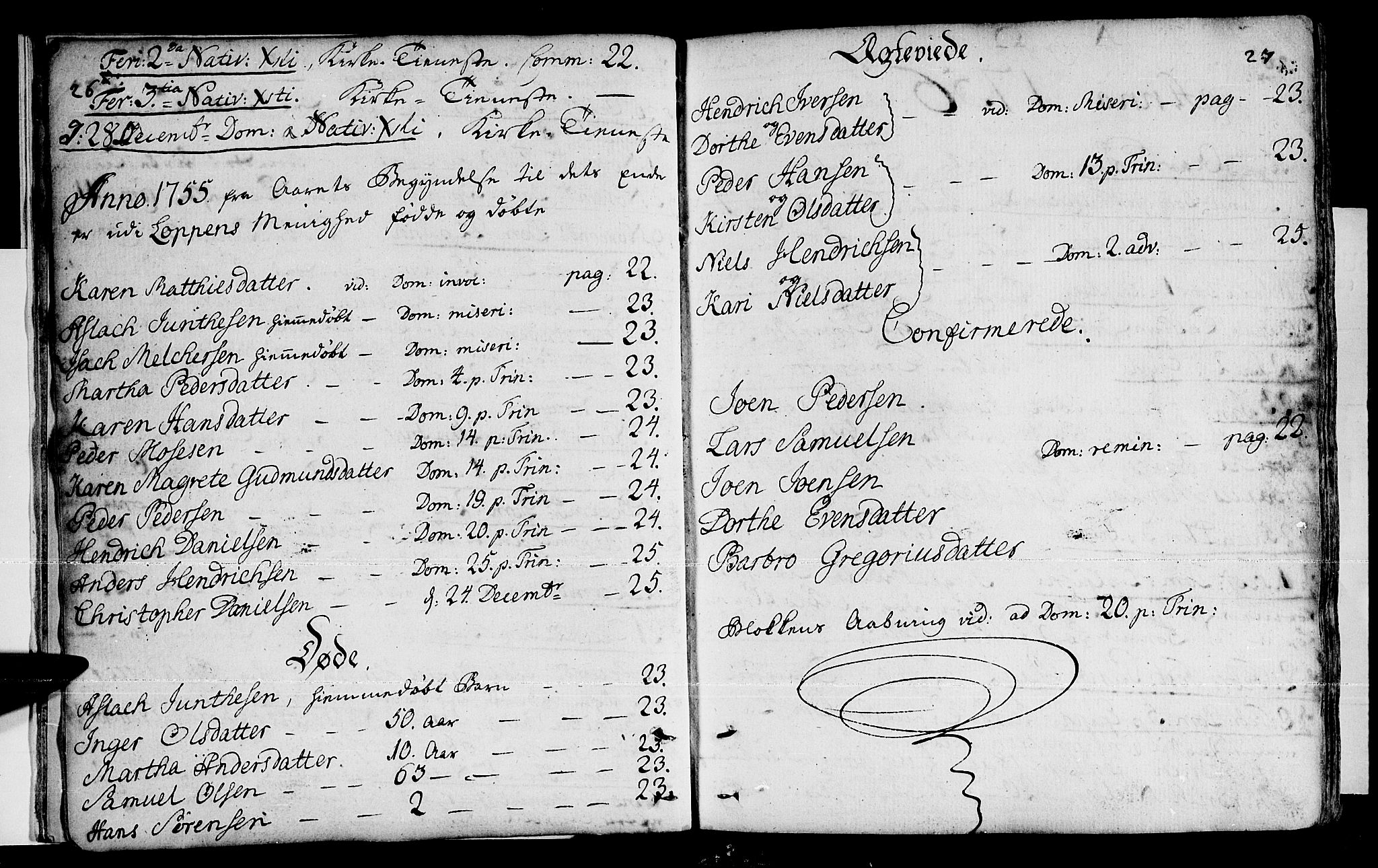 Loppa sokneprestkontor, SATØ/S-1339/H/Ha/L0001kirke: Parish register (official) no. 1 /1, 1753-1784, p. 26-27