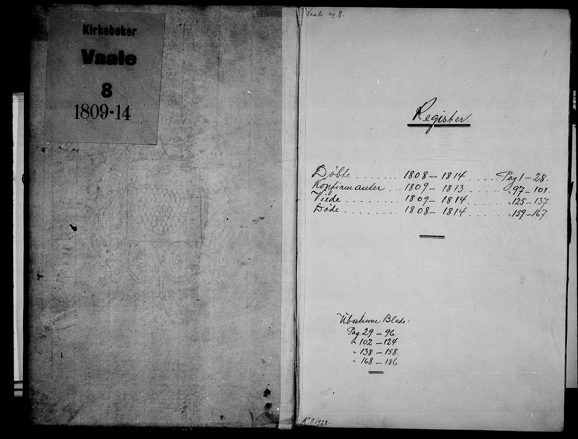 Våle kirkebøker, SAKO/A-334/F/Fa/L0006: Parish register (official) no. I 6, 1808-1814