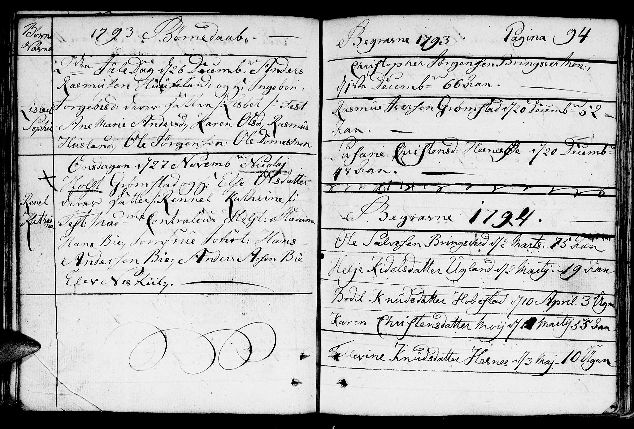 Fjære sokneprestkontor, SAK/1111-0011/F/Fb/L0005: Parish register (copy) no. B 5, 1785-1803, p. 122