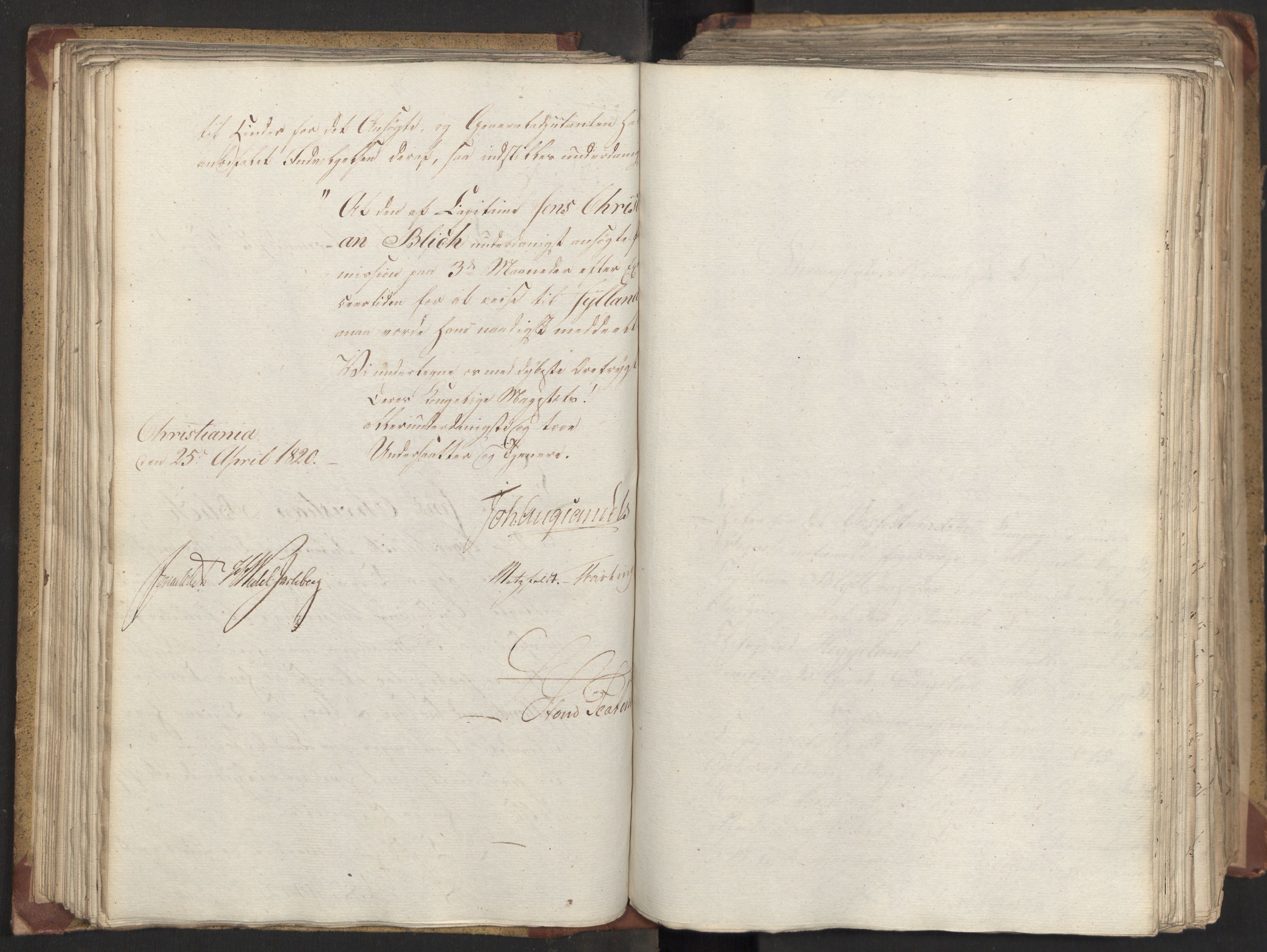 Statsrådsavdelingen i Stockholm, AV/RA-S-1003/D/Da/L0022: Regjeringsinnstillinger nr. 4399-4565, 1820, p. 130