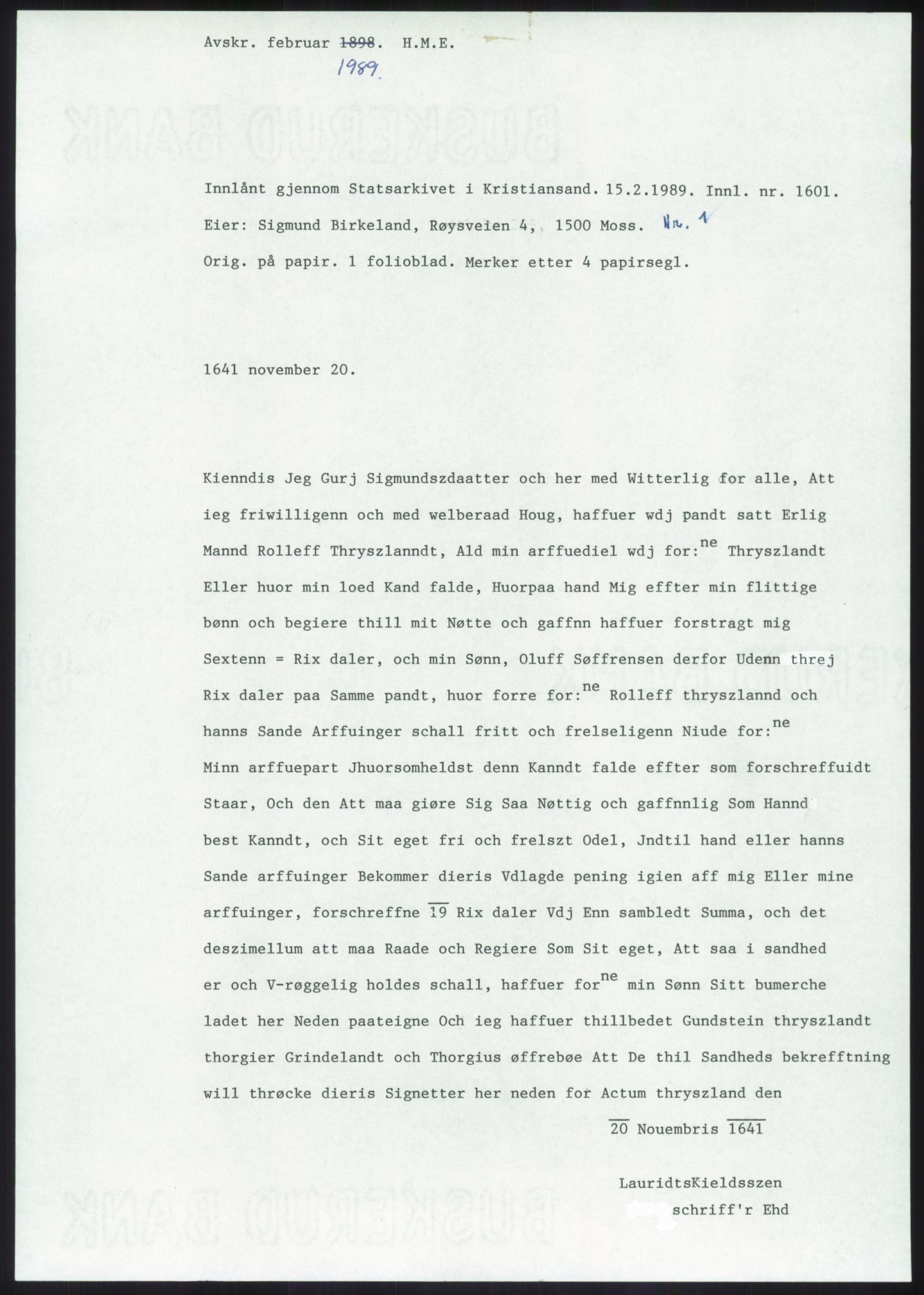 Samlinger til kildeutgivelse, Diplomavskriftsamlingen, AV/RA-EA-4053/H/Ha, p. 715