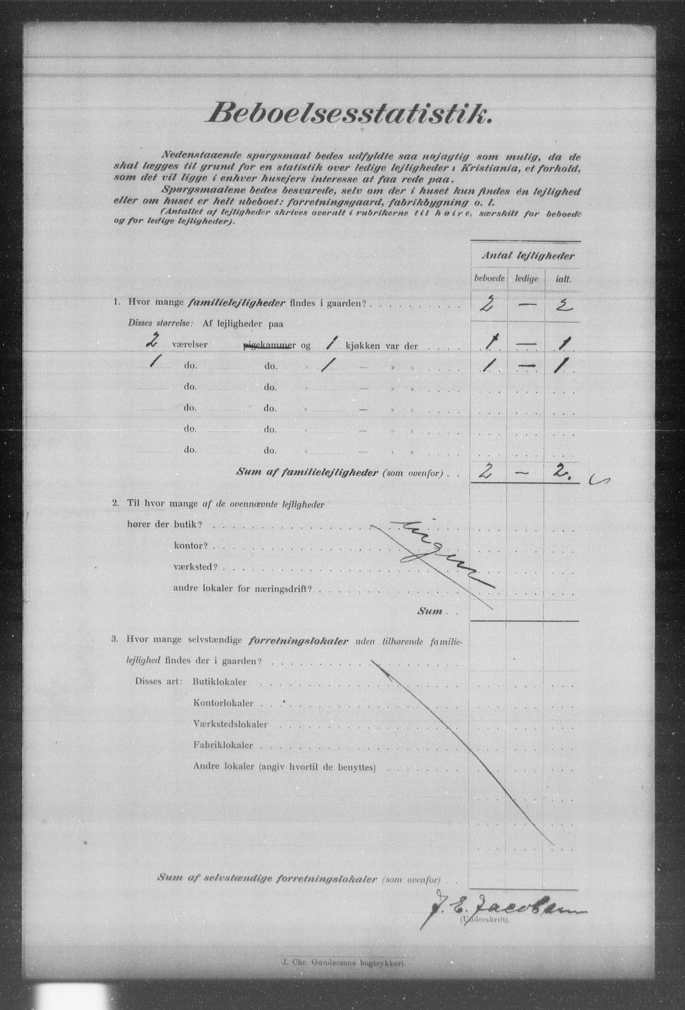 OBA, Municipal Census 1903 for Kristiania, 1903, p. 9167