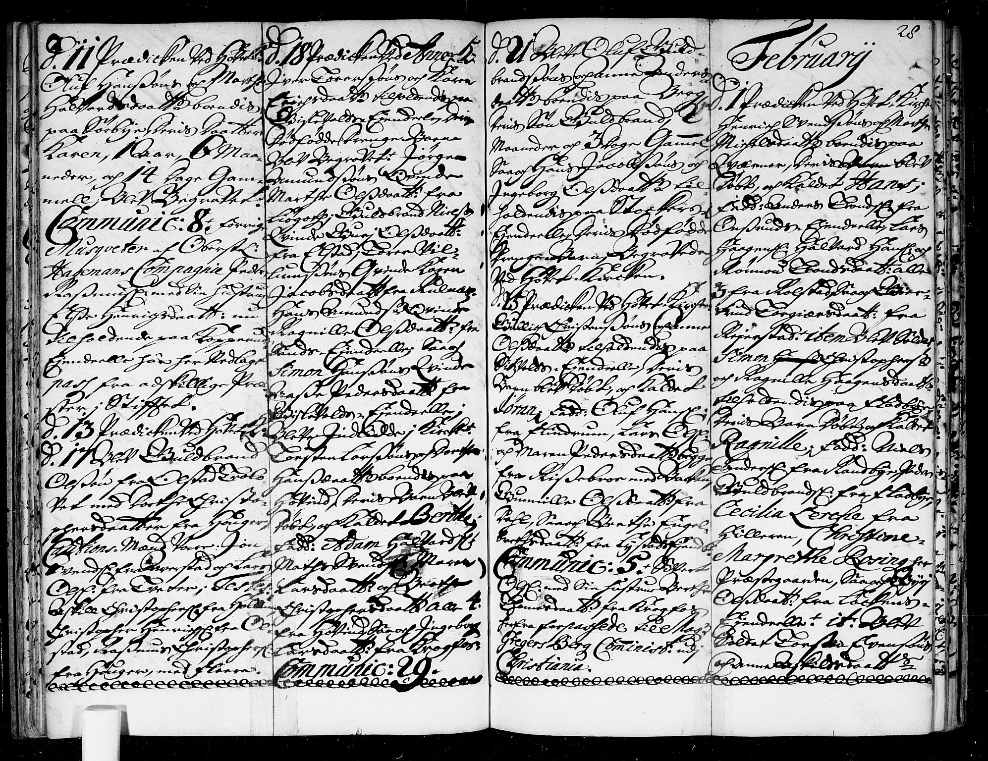 Ullensaker prestekontor Kirkebøker, AV/SAO-A-10236a/F/Fa/L0004: Parish register (official) no. I 4, 1721-1723, p. 28