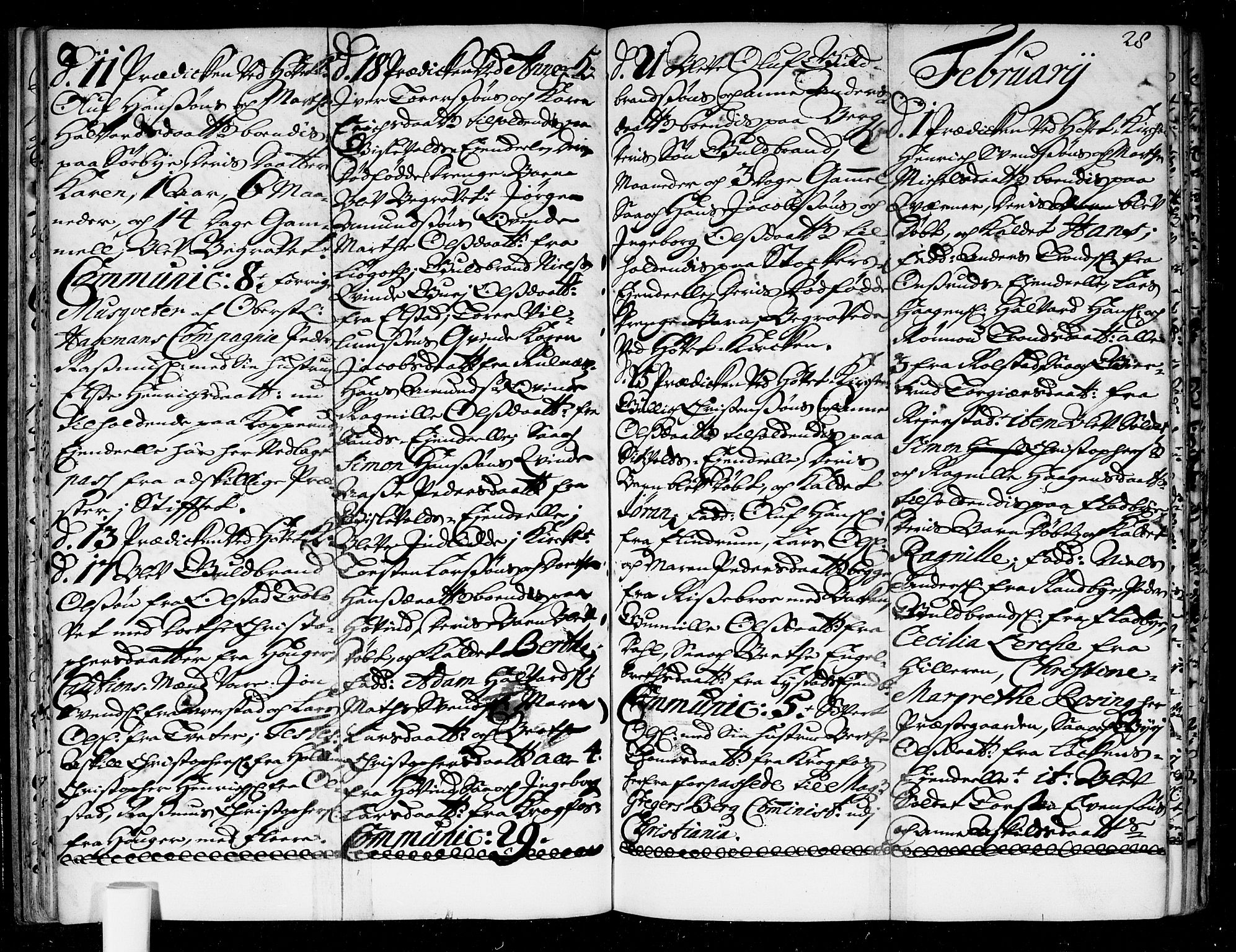 Ullensaker prestekontor Kirkebøker, SAO/A-10236a/F/Fa/L0004: Parish register (official) no. I 4, 1721-1723, p. 28