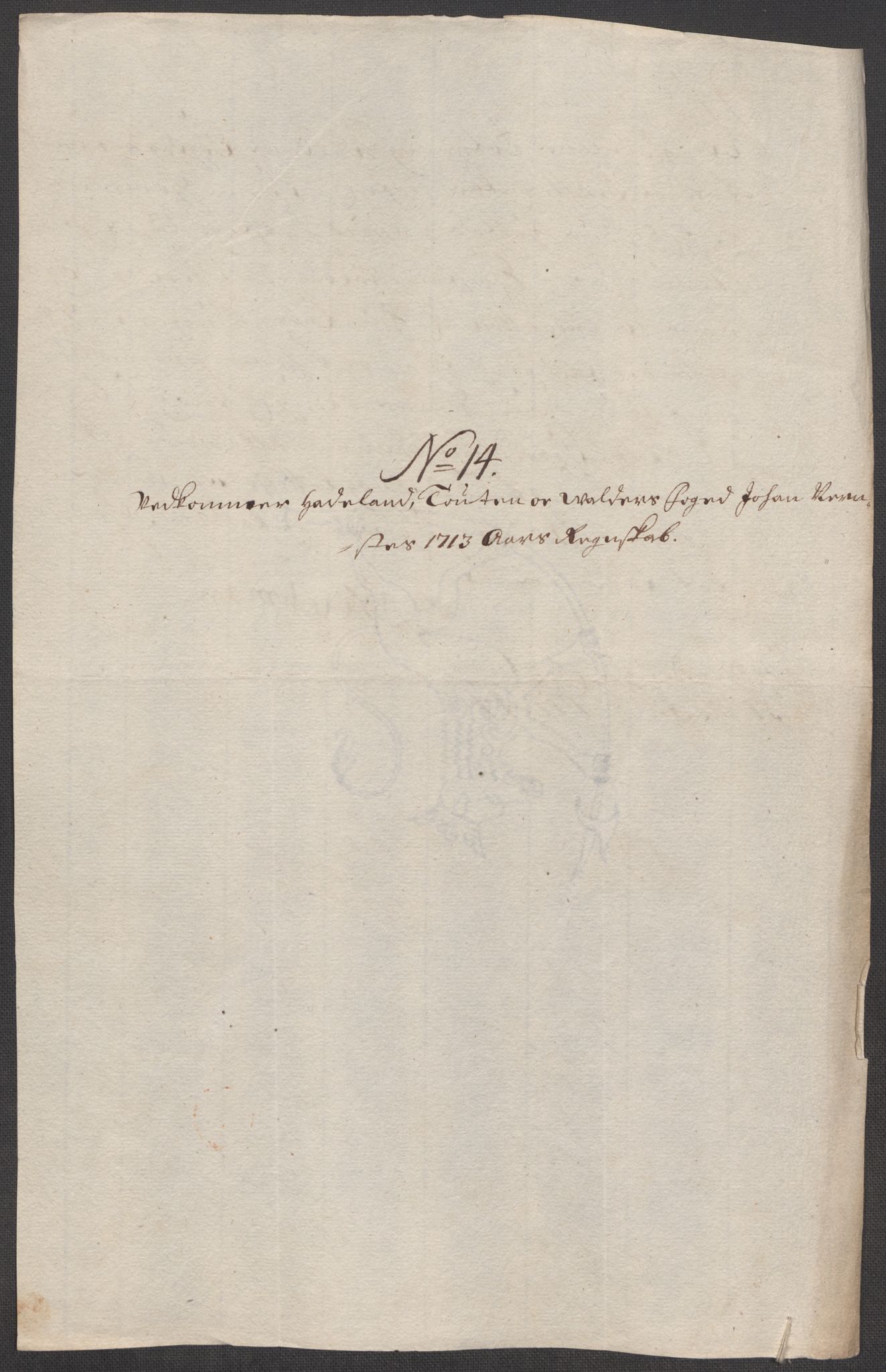 Rentekammeret inntil 1814, Reviderte regnskaper, Fogderegnskap, RA/EA-4092/R18/L1311: Fogderegnskap Hadeland, Toten og Valdres, 1713, p. 181