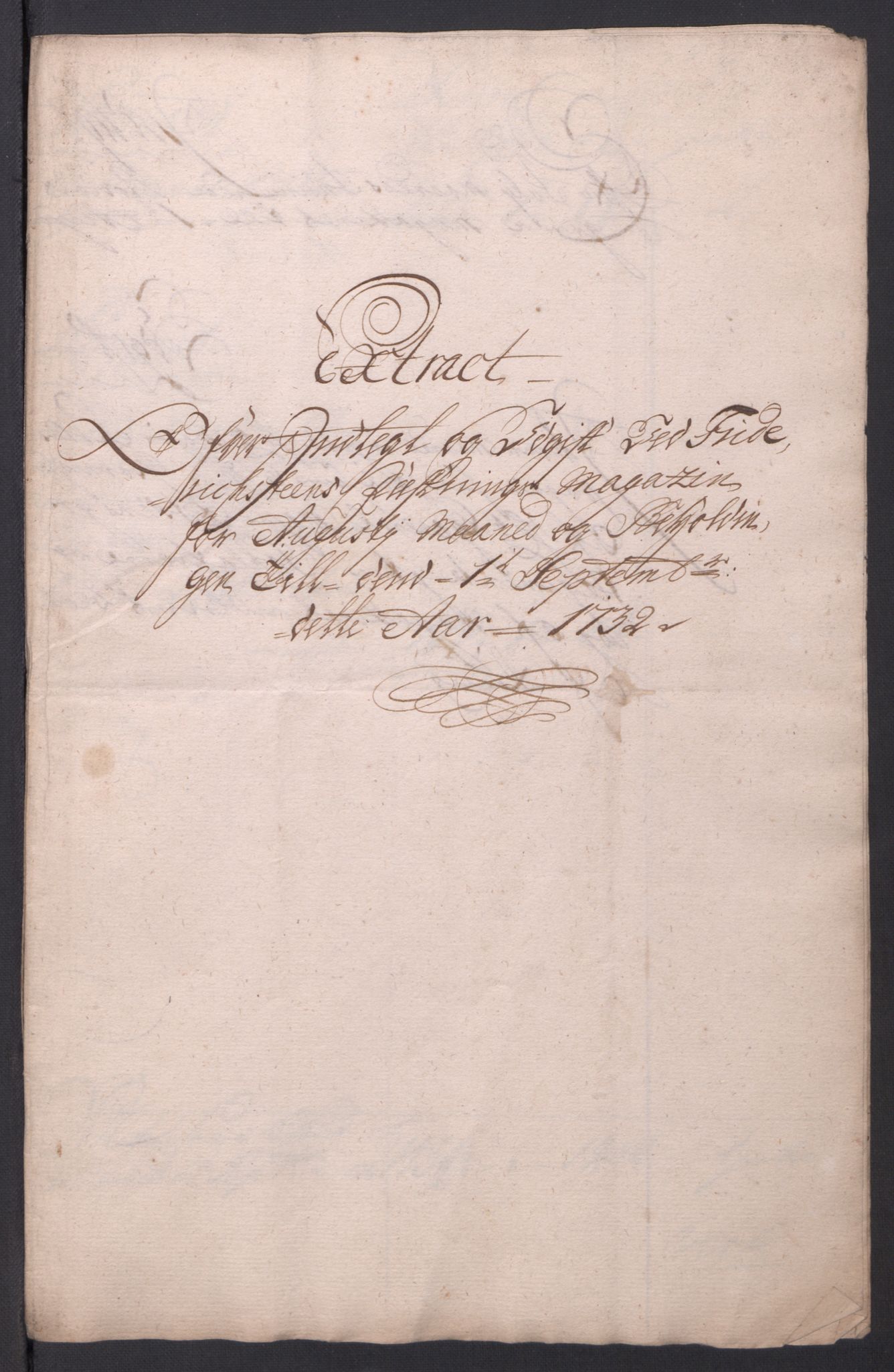 Kommanderende general (KG I) med Det norske krigsdirektorium, AV/RA-EA-5419/D/L0154: Fredriksten festning: Brev, inventarfortegnelser og regnskapsekstrakter, 1730-1739, p. 95