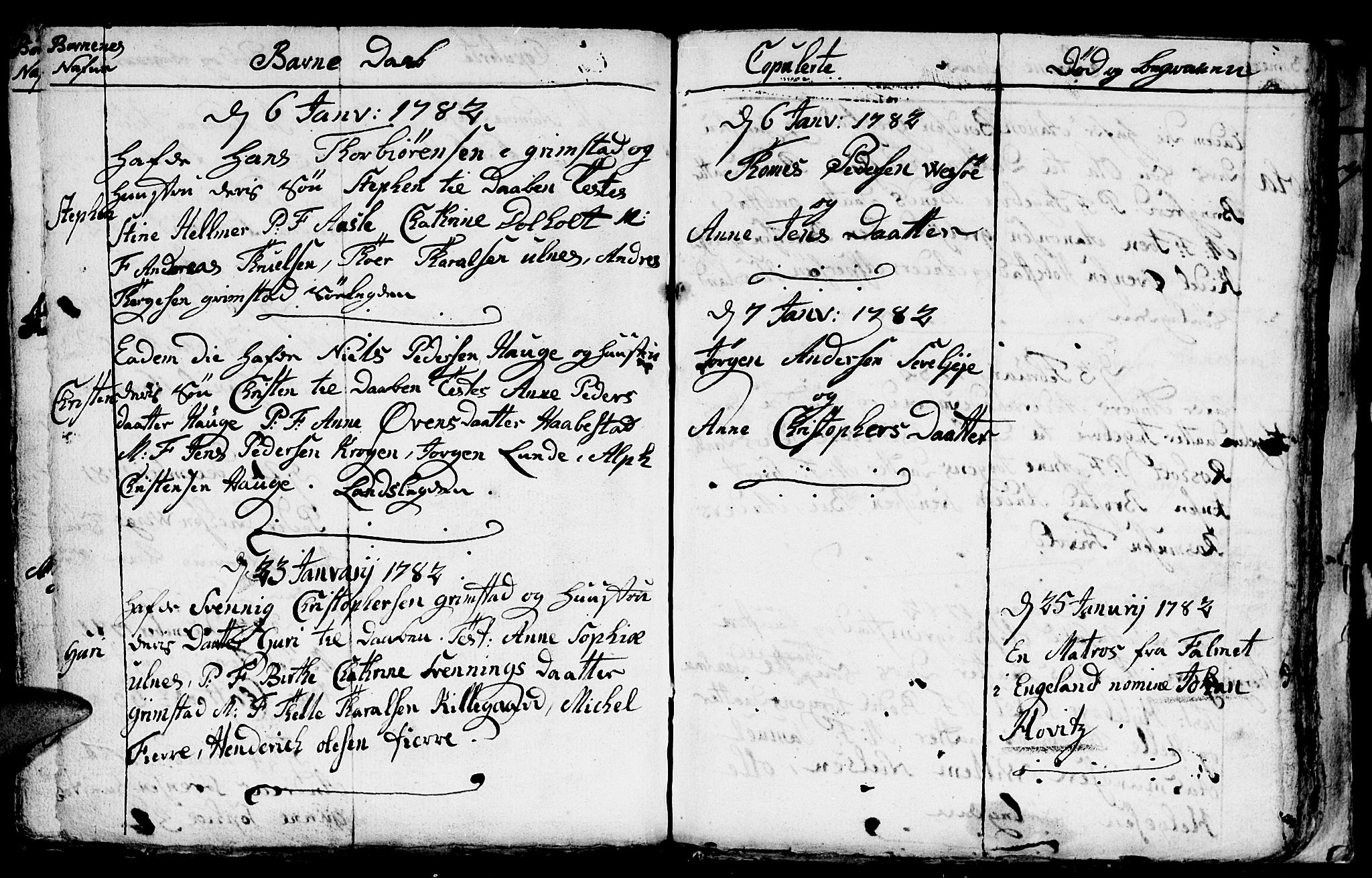 Fjære sokneprestkontor, SAK/1111-0011/F/Fb/L0004: Parish register (copy) no. B 4, 1766-1785, p. 233b-234a