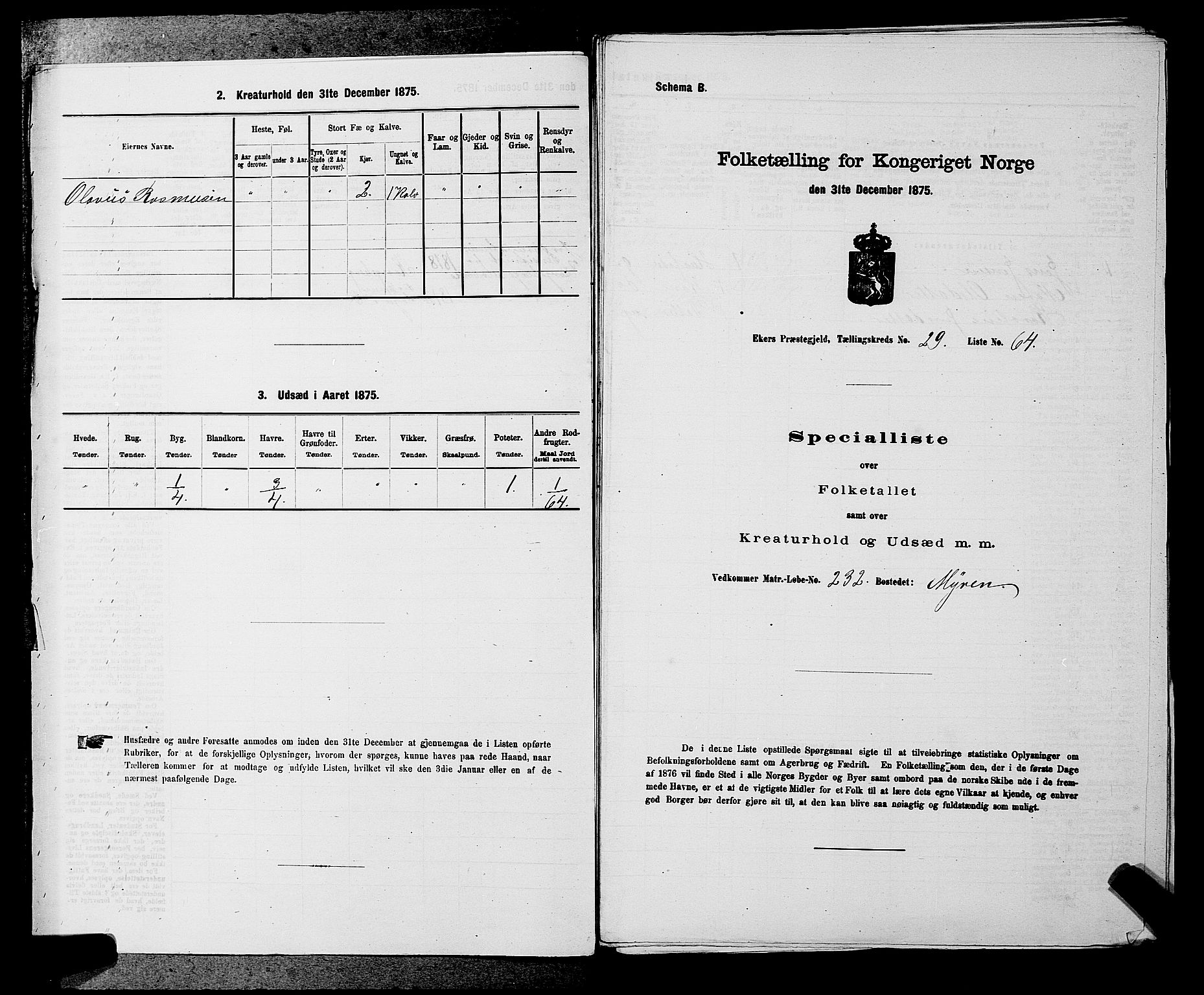 SAKO, 1875 census for 0624P Eiker, 1875, p. 4962