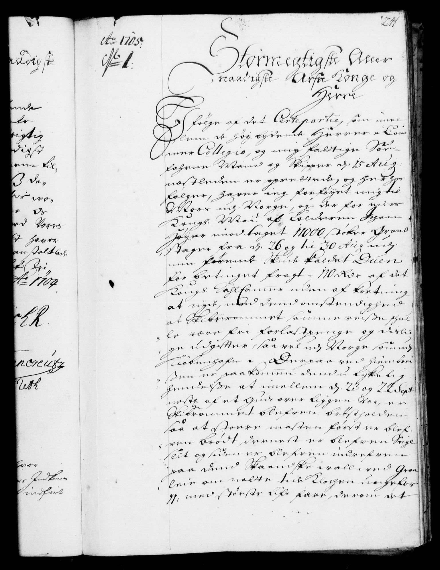 Rentekammeret, Kammerkanselliet, RA/EA-3111/G/Gf/Gfa/L0001: Resolusjonsprotokoll med register (merket RK 52.1), 1695-1706, p. 241