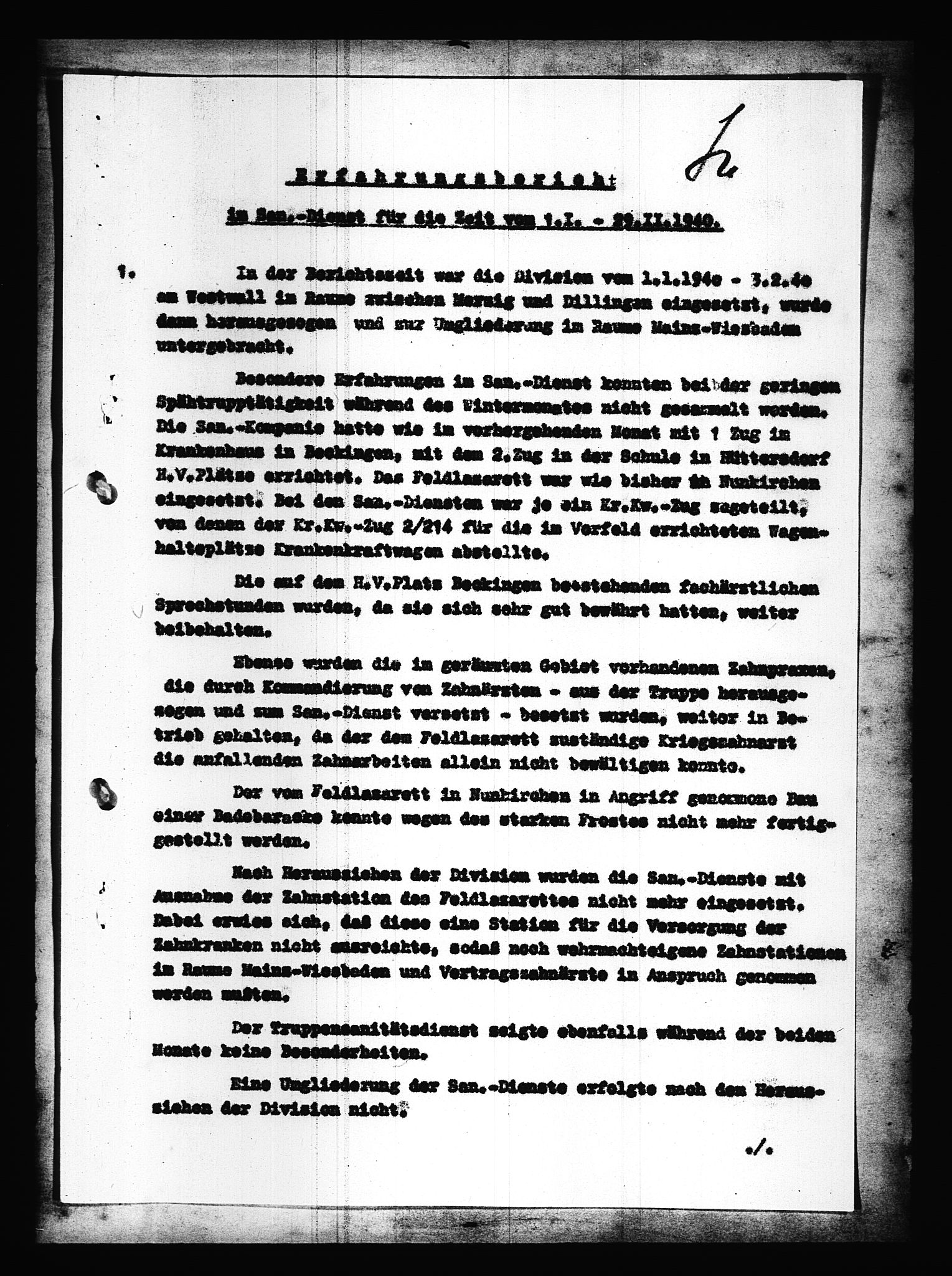 Documents Section, AV/RA-RAFA-2200/V/L0088: Amerikansk mikrofilm "Captured German Documents".
Box No. 727.  FKA jnr. 601/1954., 1939-1940, p. 465