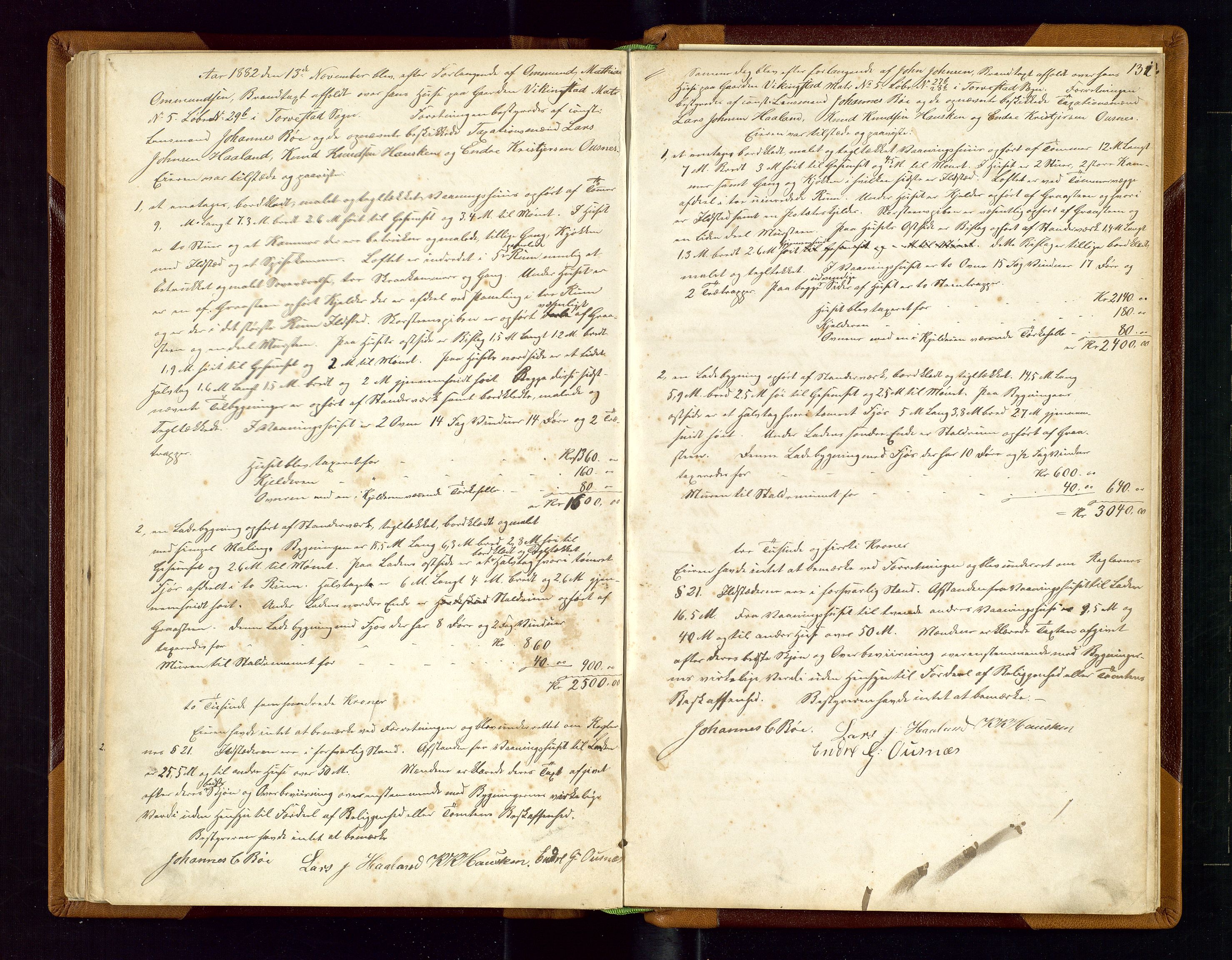 Torvestad lensmannskontor, AV/SAST-A-100307/1/Goa/L0001: "Brandtaxationsprotokol for Torvestad Thinglag", 1867-1883, p. 130b-131a