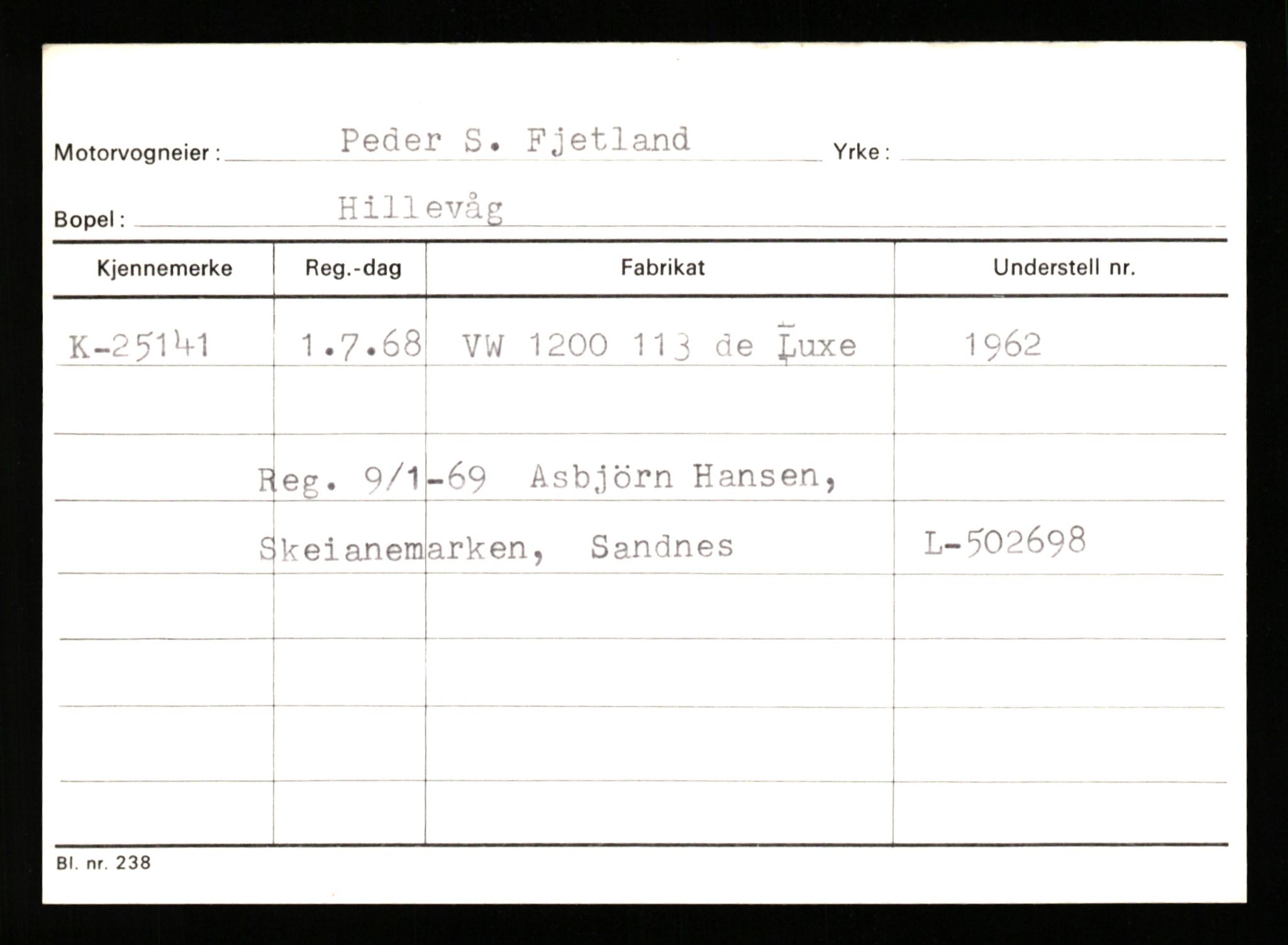 Stavanger trafikkstasjon, AV/SAST-A-101942/0/G/L0005: Registreringsnummer: 23000 - 34245, 1930-1971, p. 585