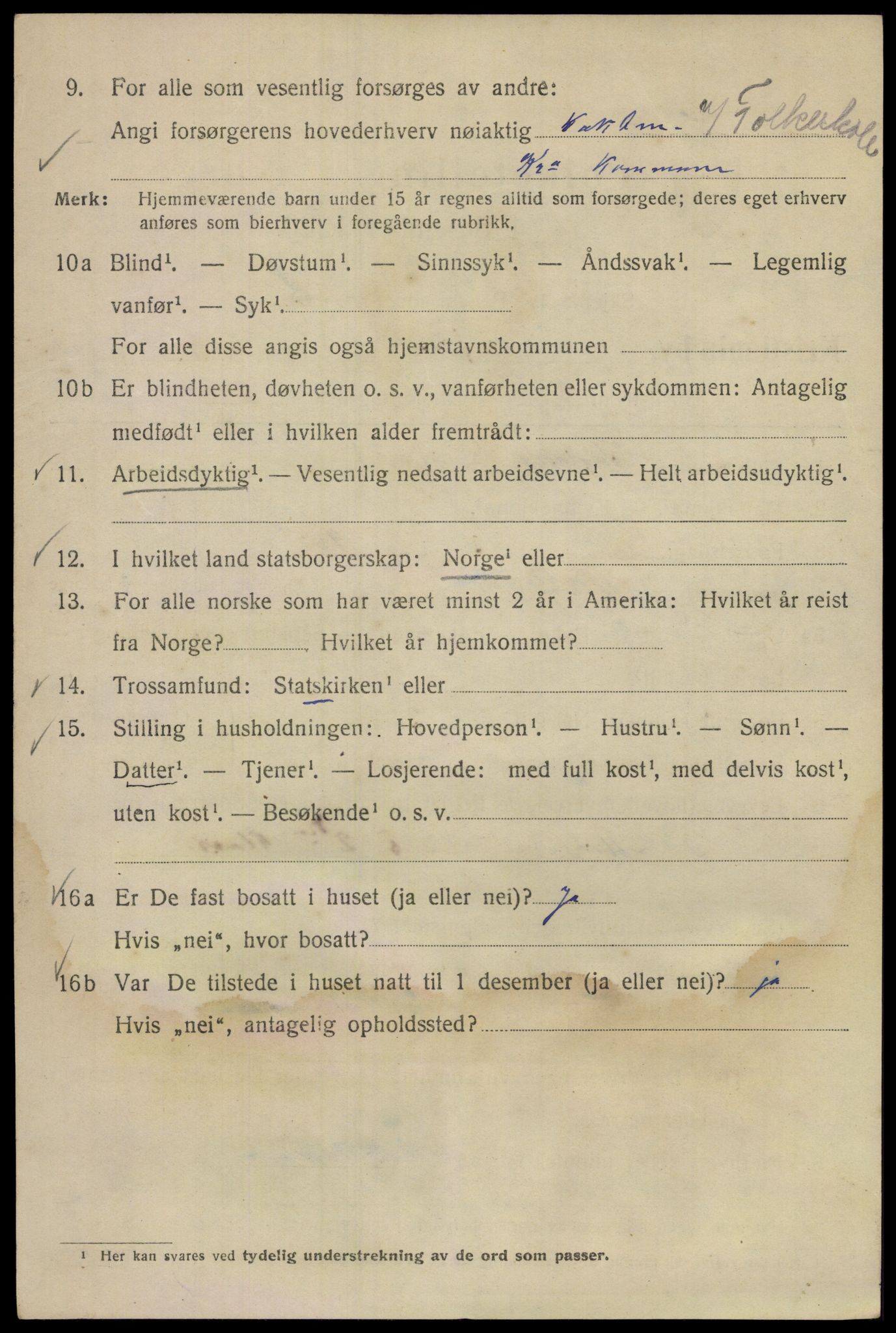 SAO, 1920 census for Kristiania, 1920, p. 209854