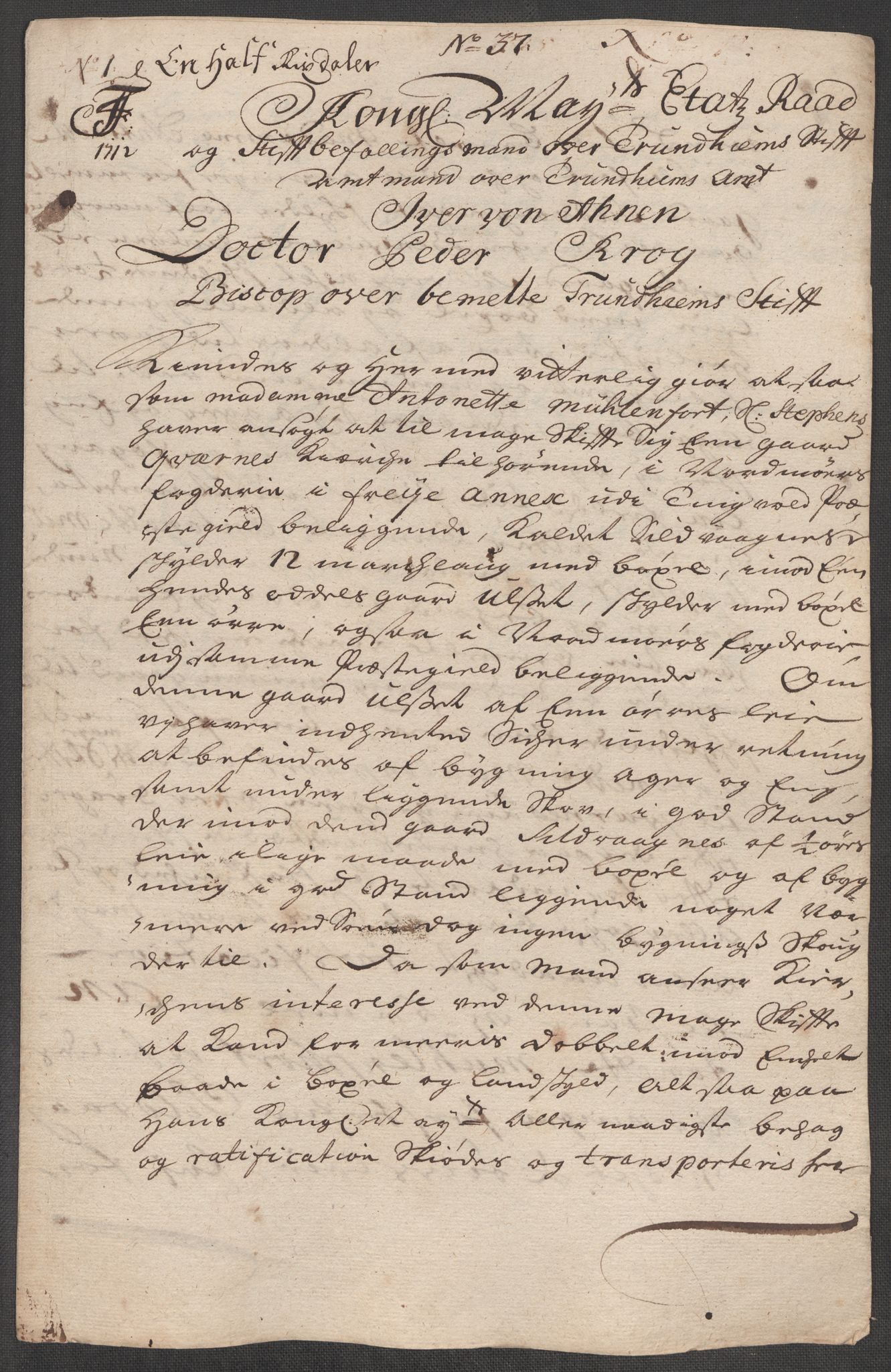 Rentekammeret inntil 1814, Reviderte regnskaper, Fogderegnskap, AV/RA-EA-4092/R56/L3746: Fogderegnskap Nordmøre, 1712, p. 159