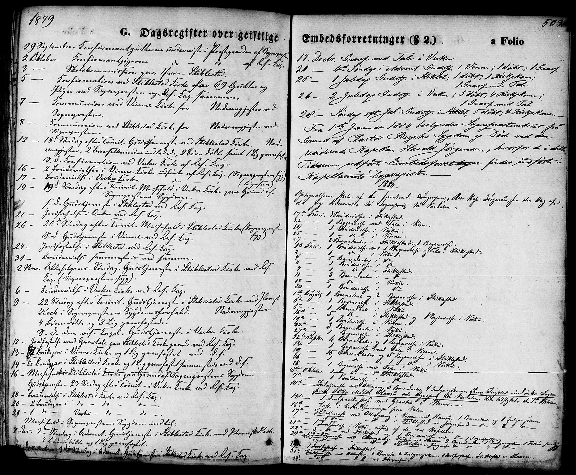 Ministerialprotokoller, klokkerbøker og fødselsregistre - Nord-Trøndelag, SAT/A-1458/723/L0242: Parish register (official) no. 723A11, 1870-1880, p. 503