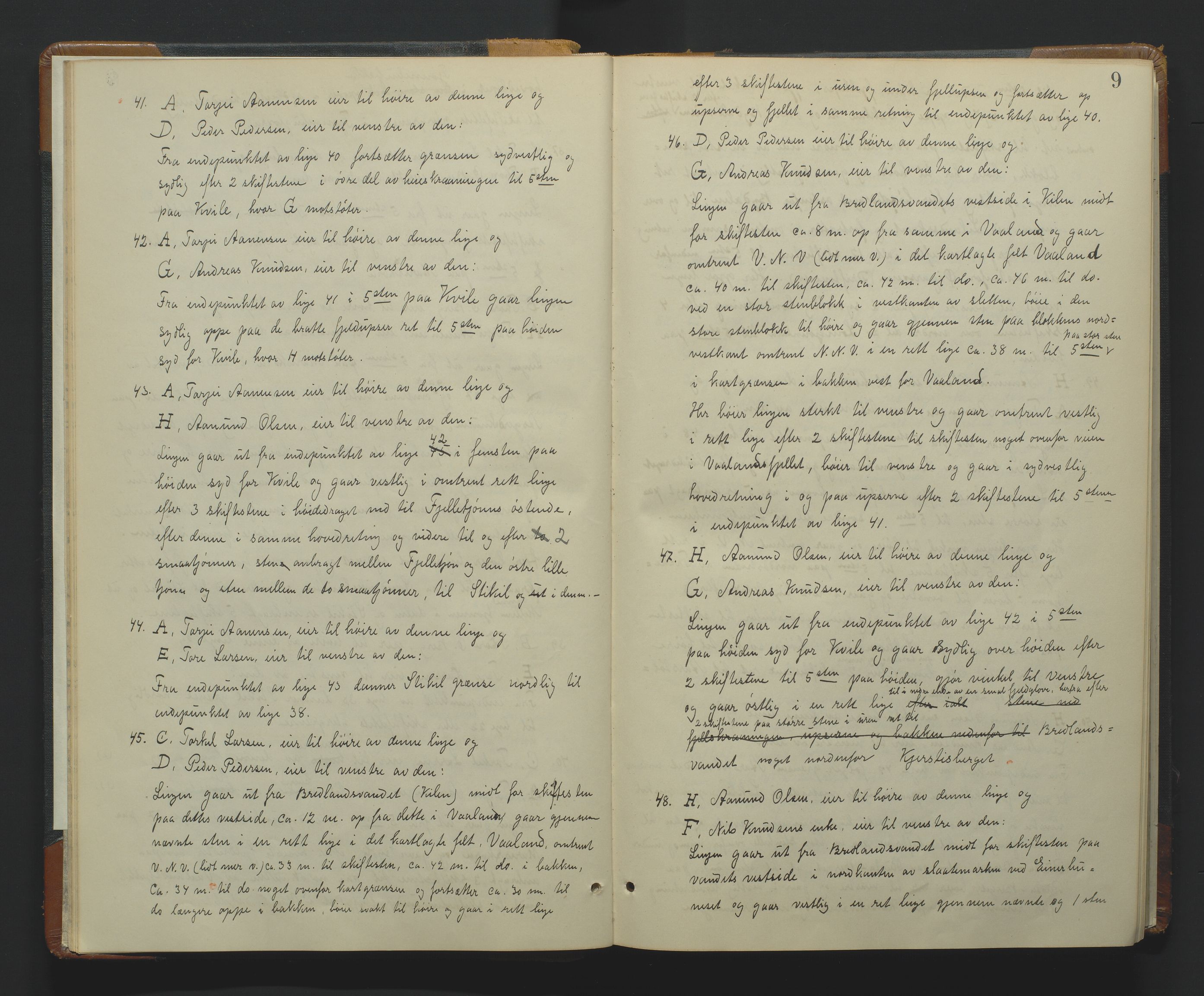 Utskiftningsformannen i Lister og Mandal amt, AV/SAK-1541-0003/F/Fa/Fac/L0002: Utskiftningsprotokoll med gårdsregister, Mandal domssokn, nr 1-b, 1926-1935