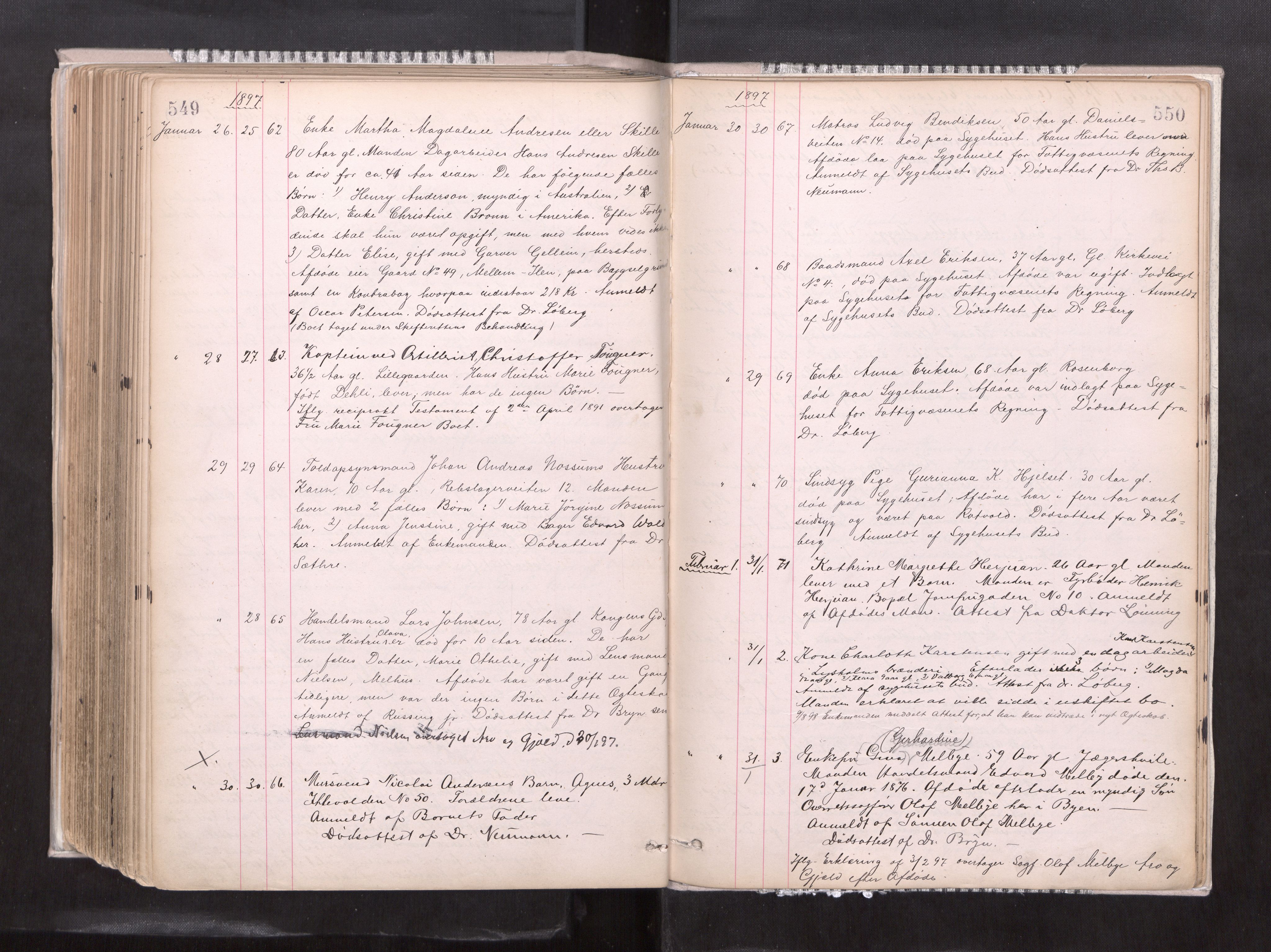 Trondheim byfogd, AV/SAT-A-0003/1/3/3L/L0004: Dødsanmeldelsesprotokoll, 1891-1897, p. 549-550
