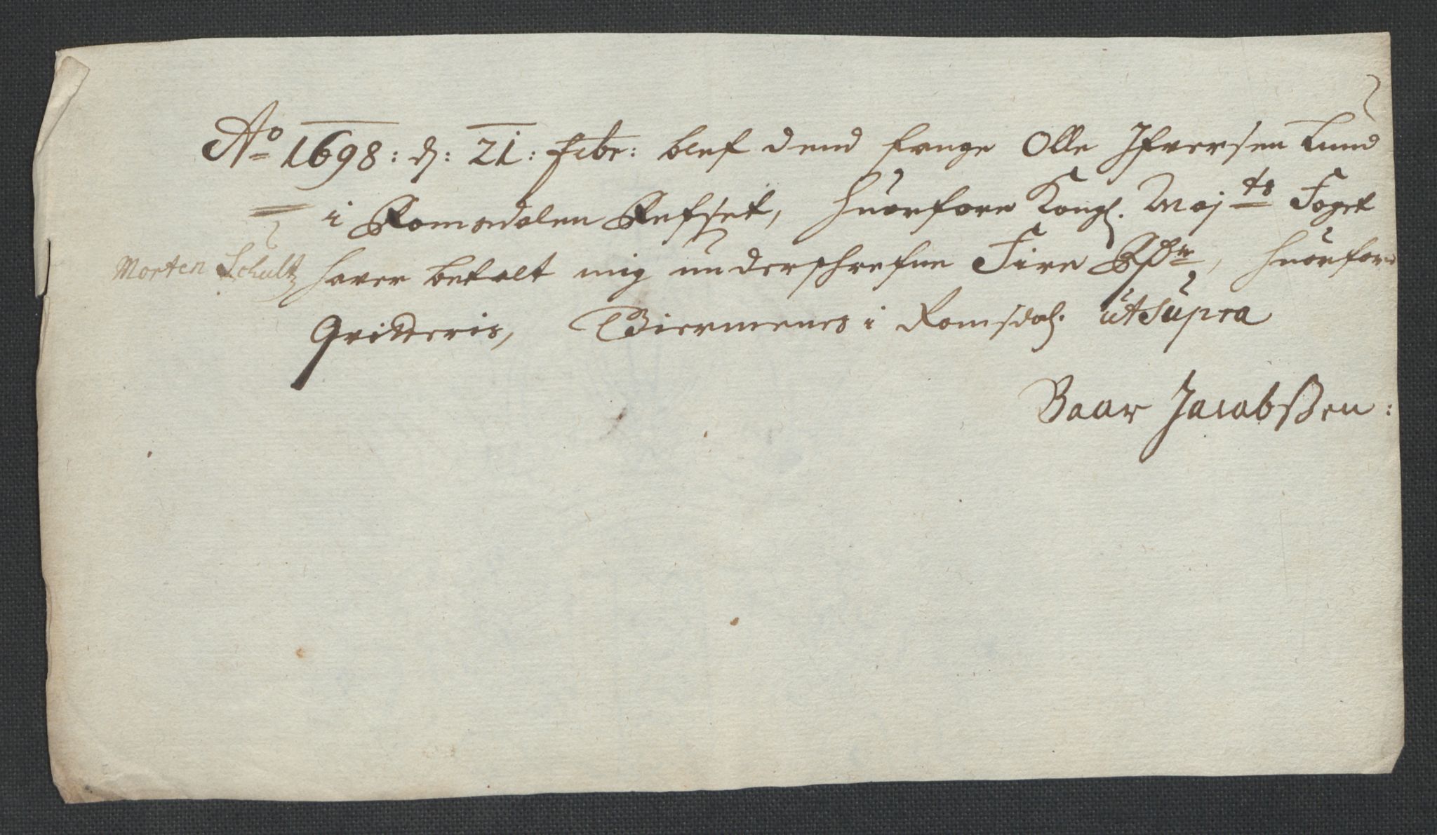 Rentekammeret inntil 1814, Reviderte regnskaper, Fogderegnskap, RA/EA-4092/R55/L3653: Fogderegnskap Romsdal, 1697-1698, p. 379