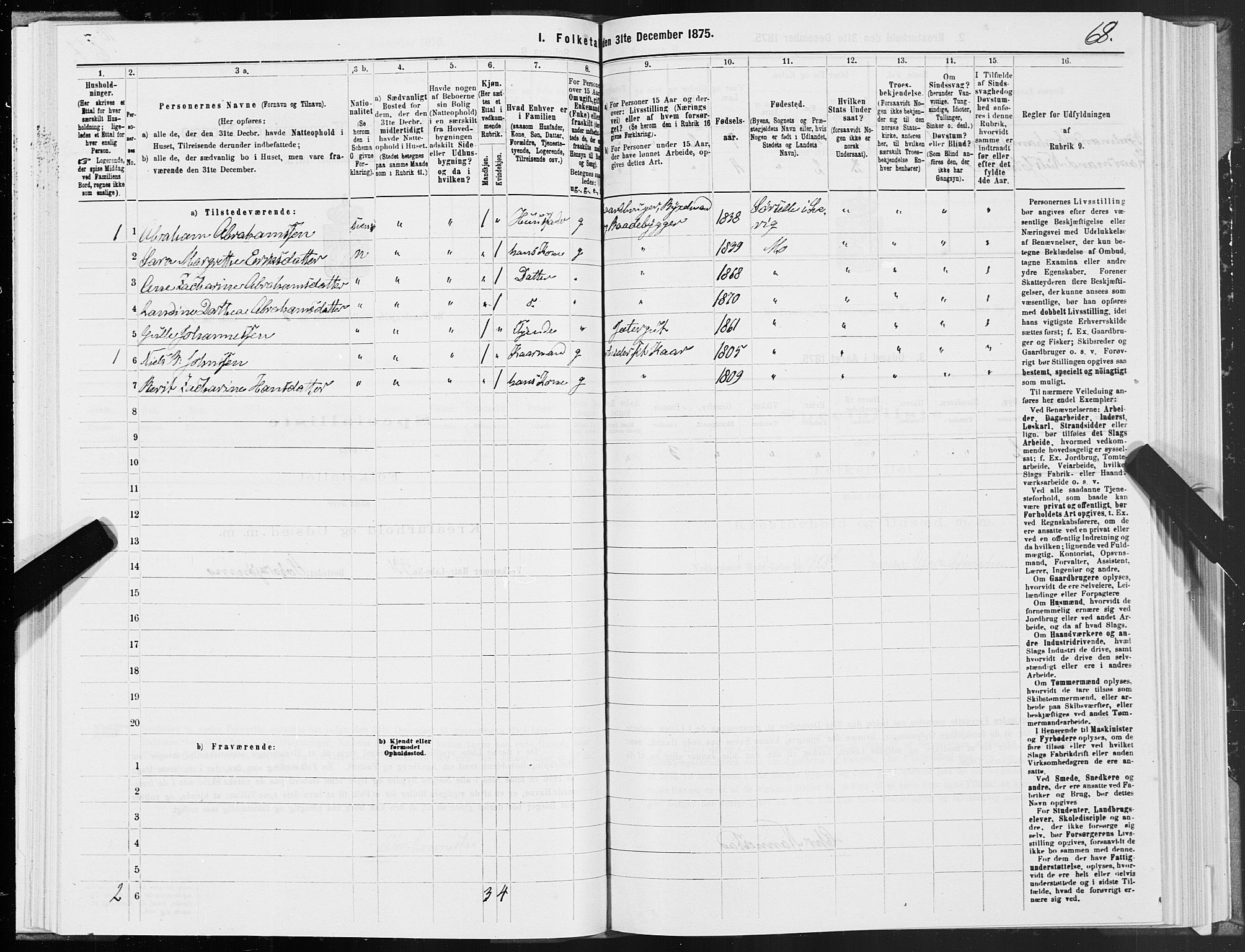 SAT, 1875 census for 1833P Mo, 1875, p. 2068