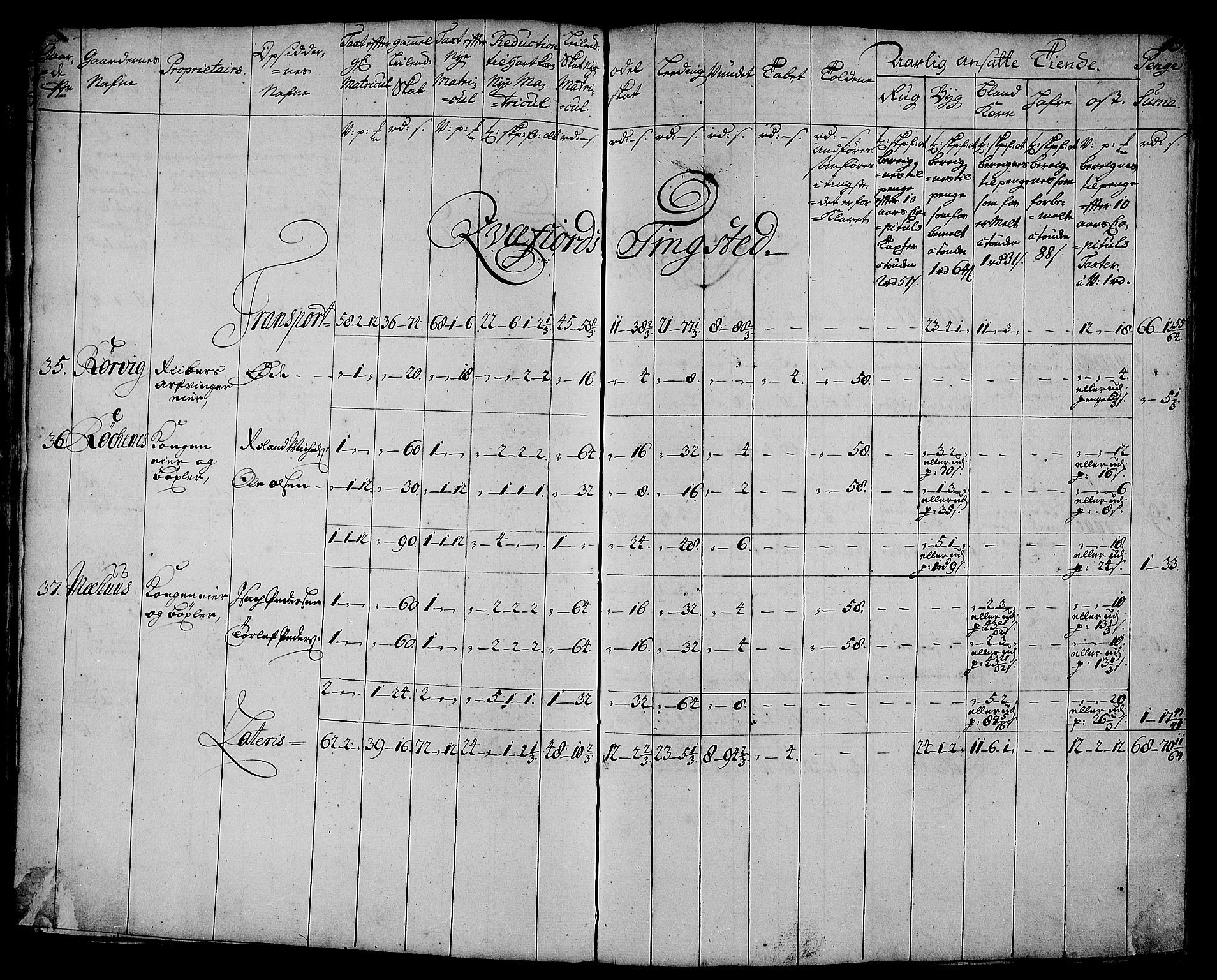 Rentekammeret inntil 1814, Realistisk ordnet avdeling, AV/RA-EA-4070/N/Nb/Nbf/L0179: Senja matrikkelprotokoll, 1723, p. 16