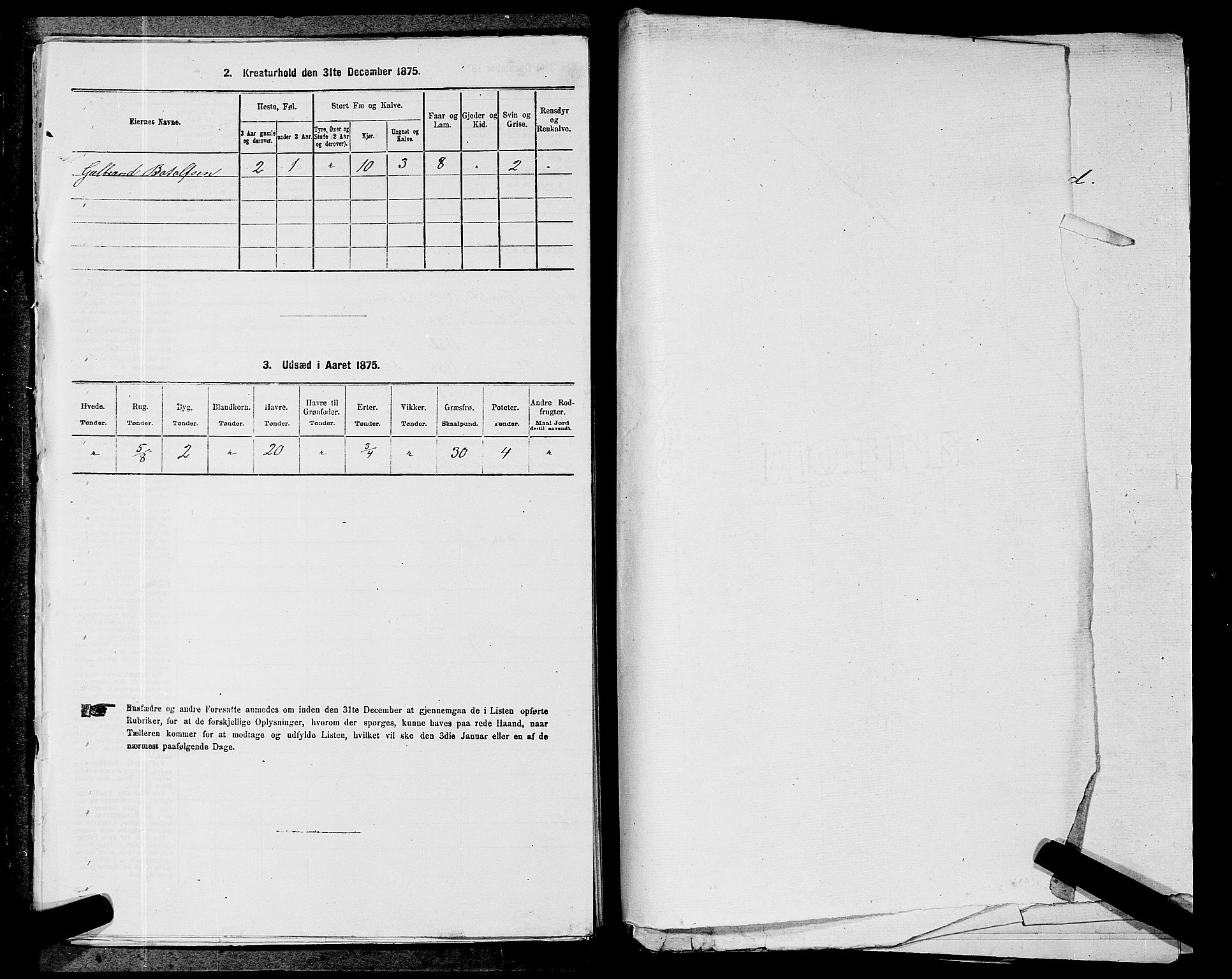 RA, 1875 census for 0234P Gjerdrum, 1875, p. 381