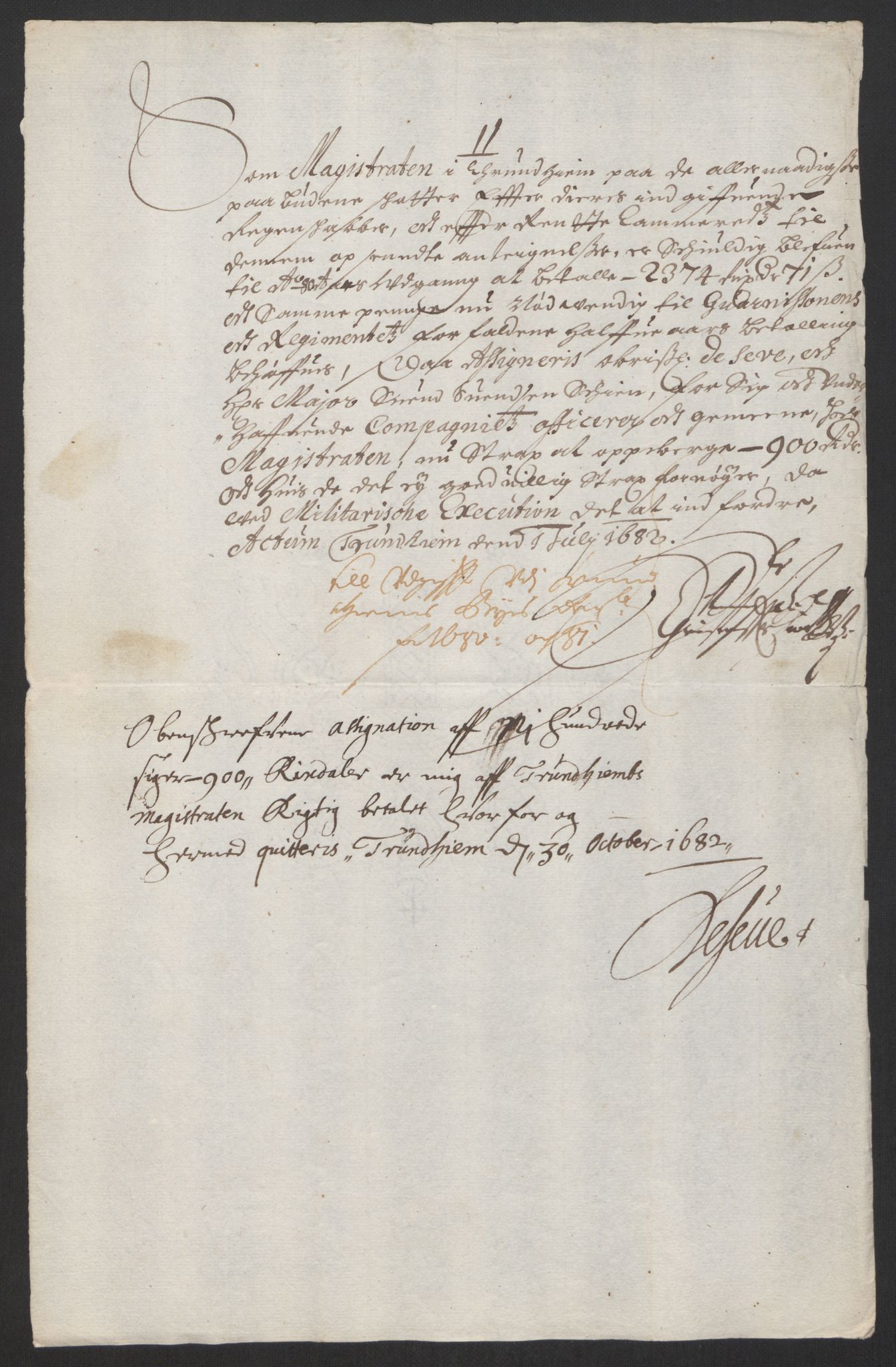 Rentekammeret inntil 1814, Reviderte regnskaper, Byregnskaper, AV/RA-EA-4066/R/Rs/L0504: [S1] Kontribusjonsregnskap, 1631-1684, p. 328