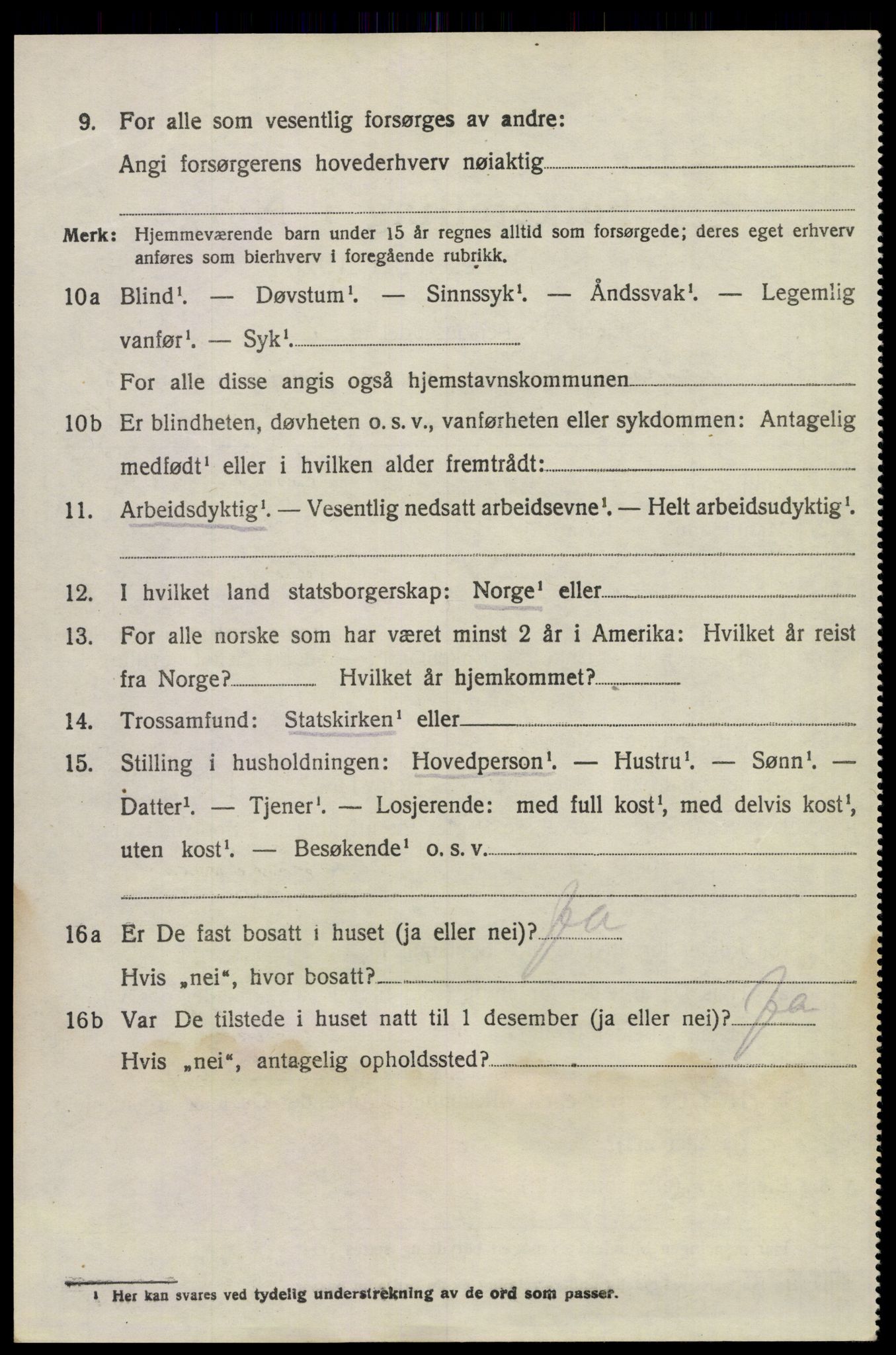 SAKO, 1920 census for Sem, 1920, p. 12942