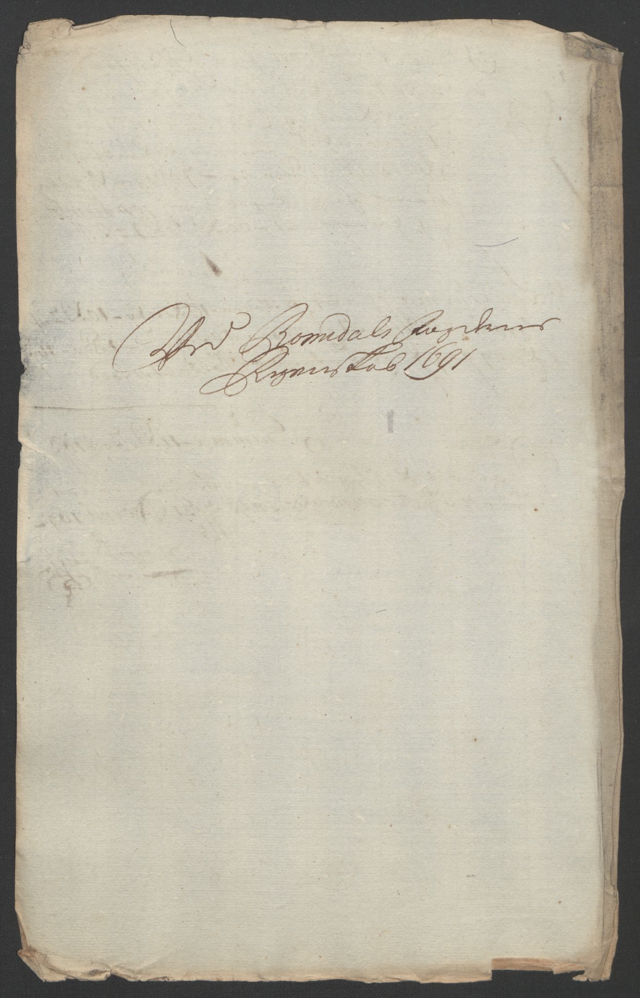 Rentekammeret inntil 1814, Reviderte regnskaper, Fogderegnskap, AV/RA-EA-4092/R55/L3649: Fogderegnskap Romsdal, 1690-1691, p. 338