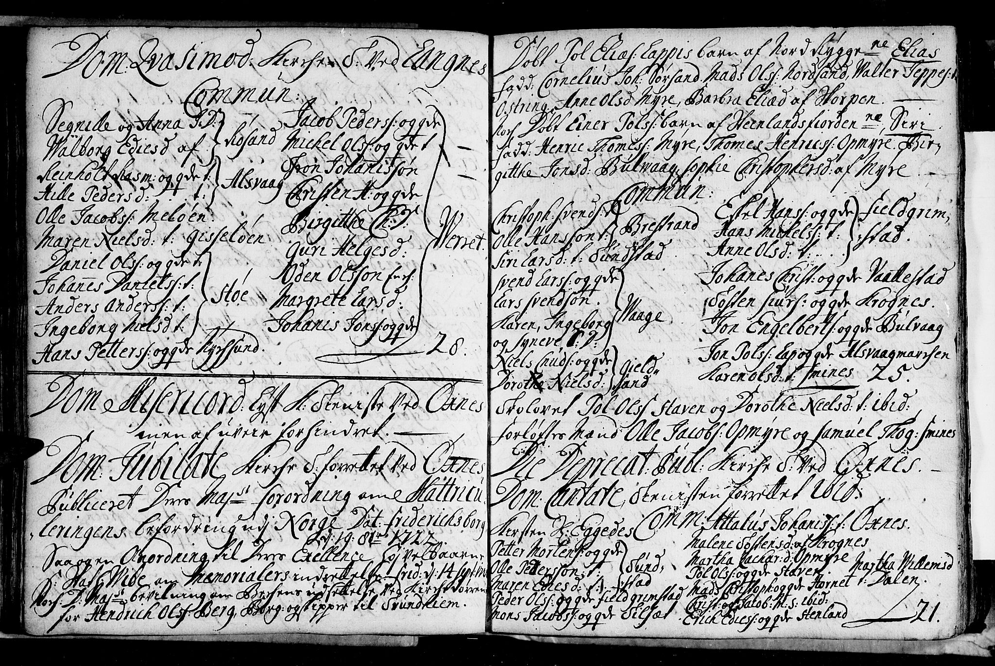 Ministerialprotokoller, klokkerbøker og fødselsregistre - Nordland, AV/SAT-A-1459/893/L1328: Parish register (official) no. 893A01, 1718-1749