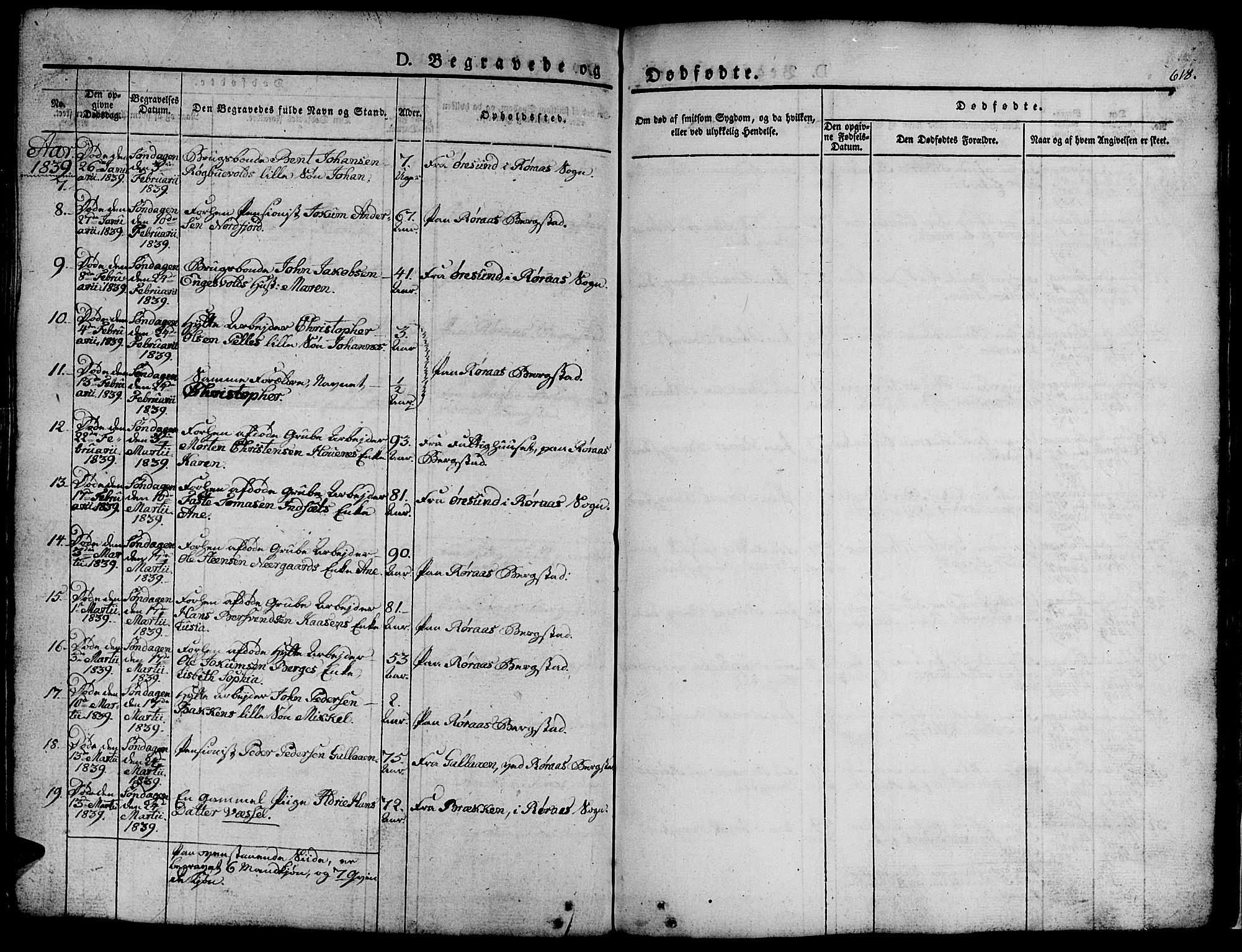 Ministerialprotokoller, klokkerbøker og fødselsregistre - Sør-Trøndelag, SAT/A-1456/681/L0939: Parish register (copy) no. 681C03, 1829-1855, p. 618