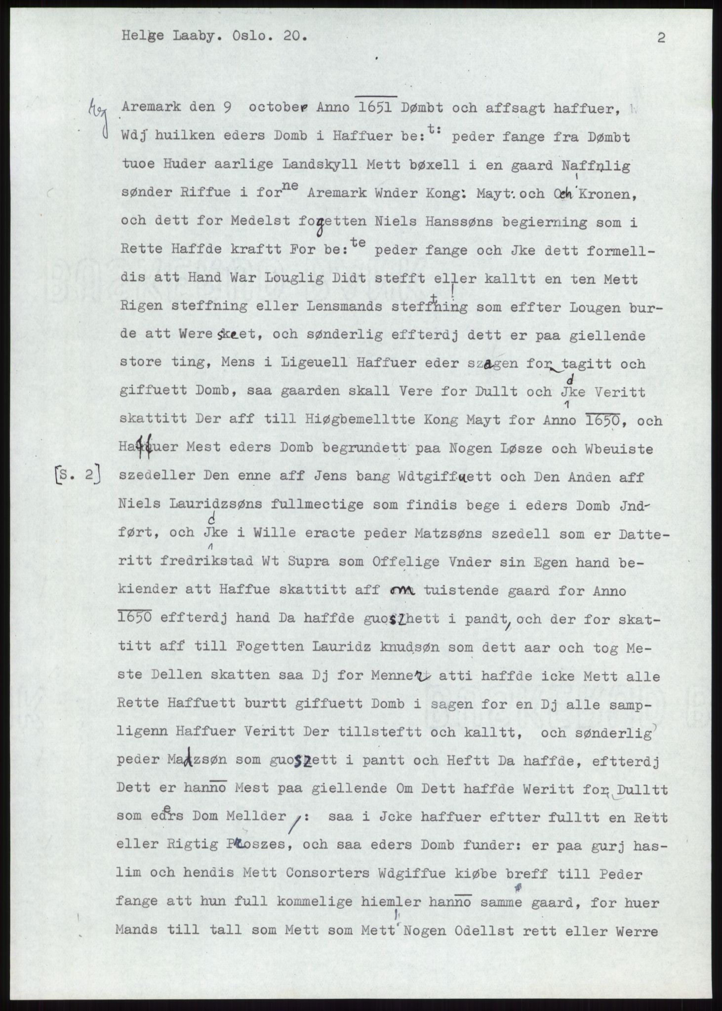 Samlinger til kildeutgivelse, Diplomavskriftsamlingen, AV/RA-EA-4053/H/Ha, p. 548