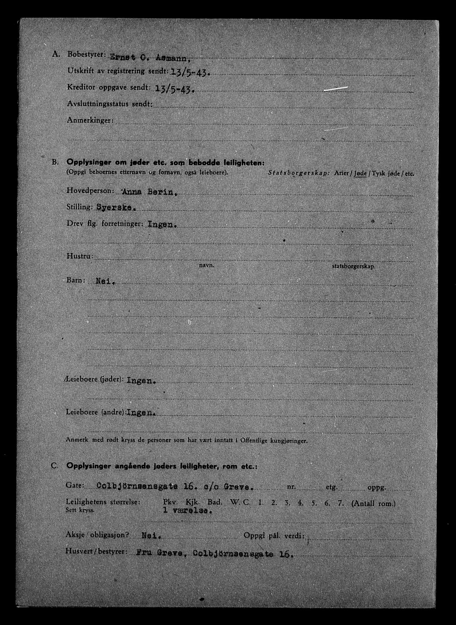 Justisdepartementet, Tilbakeføringskontoret for inndratte formuer, AV/RA-S-1564/H/Hc/Hcc/L0921: --, 1945-1947, p. 186