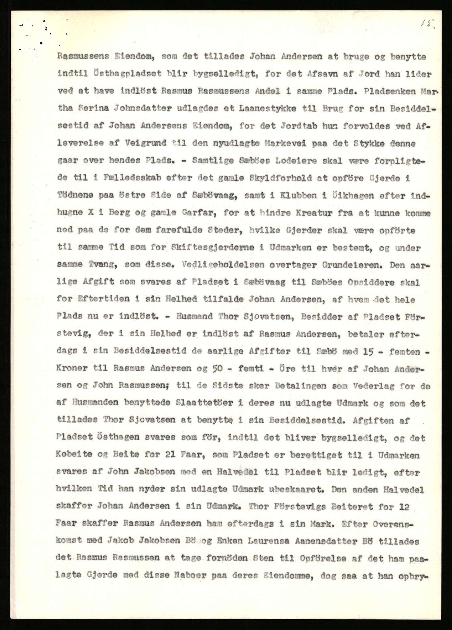 Statsarkivet i Stavanger, AV/SAST-A-101971/03/Y/Yj/L0083: Avskrifter sortert etter gårdsnavn: Svihus - Sævik, 1750-1930, p. 278