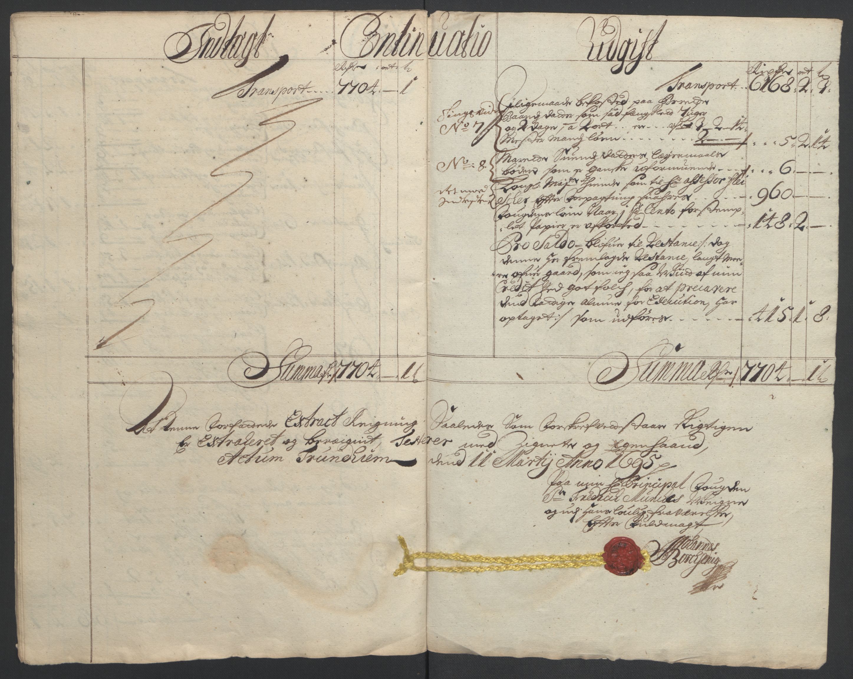 Rentekammeret inntil 1814, Reviderte regnskaper, Fogderegnskap, RA/EA-4092/R56/L3736: Fogderegnskap Nordmøre, 1694-1696, p. 10