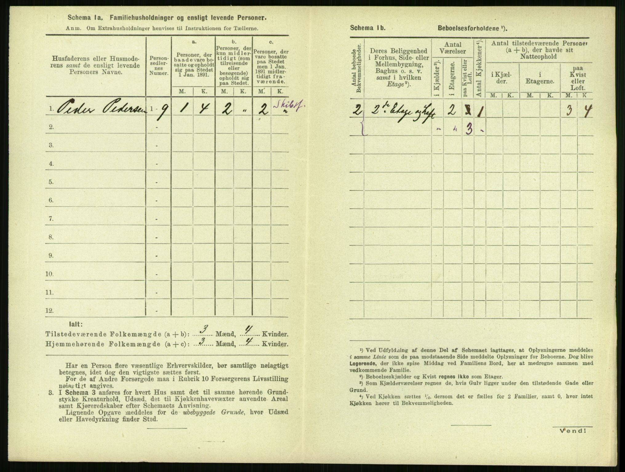 RA, 1891 census for 1106 Haugesund, 1891, p. 466