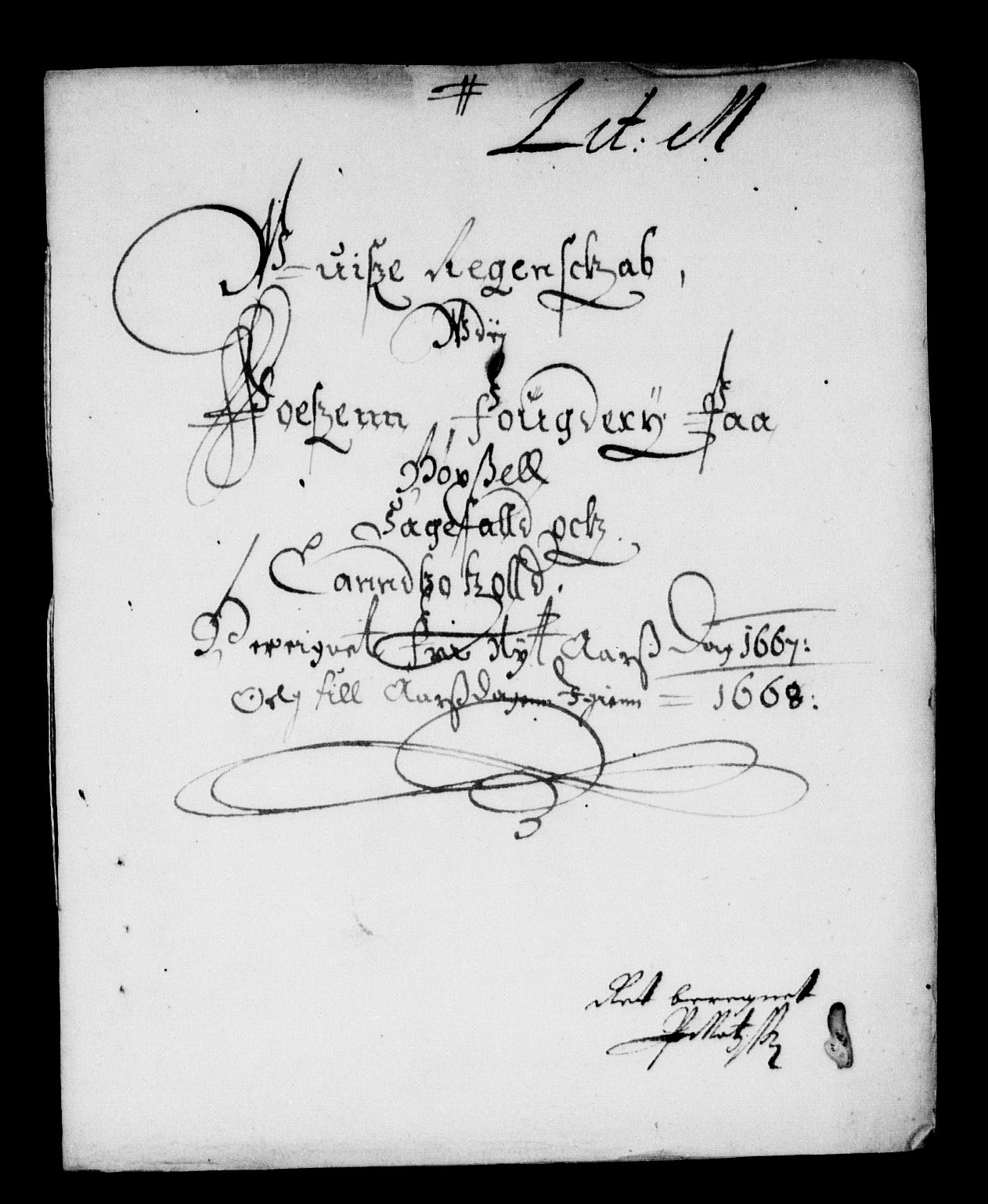 Rentekammeret inntil 1814, Reviderte regnskaper, Stiftamtstueregnskaper, Trondheim stiftamt og Nordland amt, AV/RA-EA-6044/R/Rd/L0020: Trondheim stiftamt, 1667