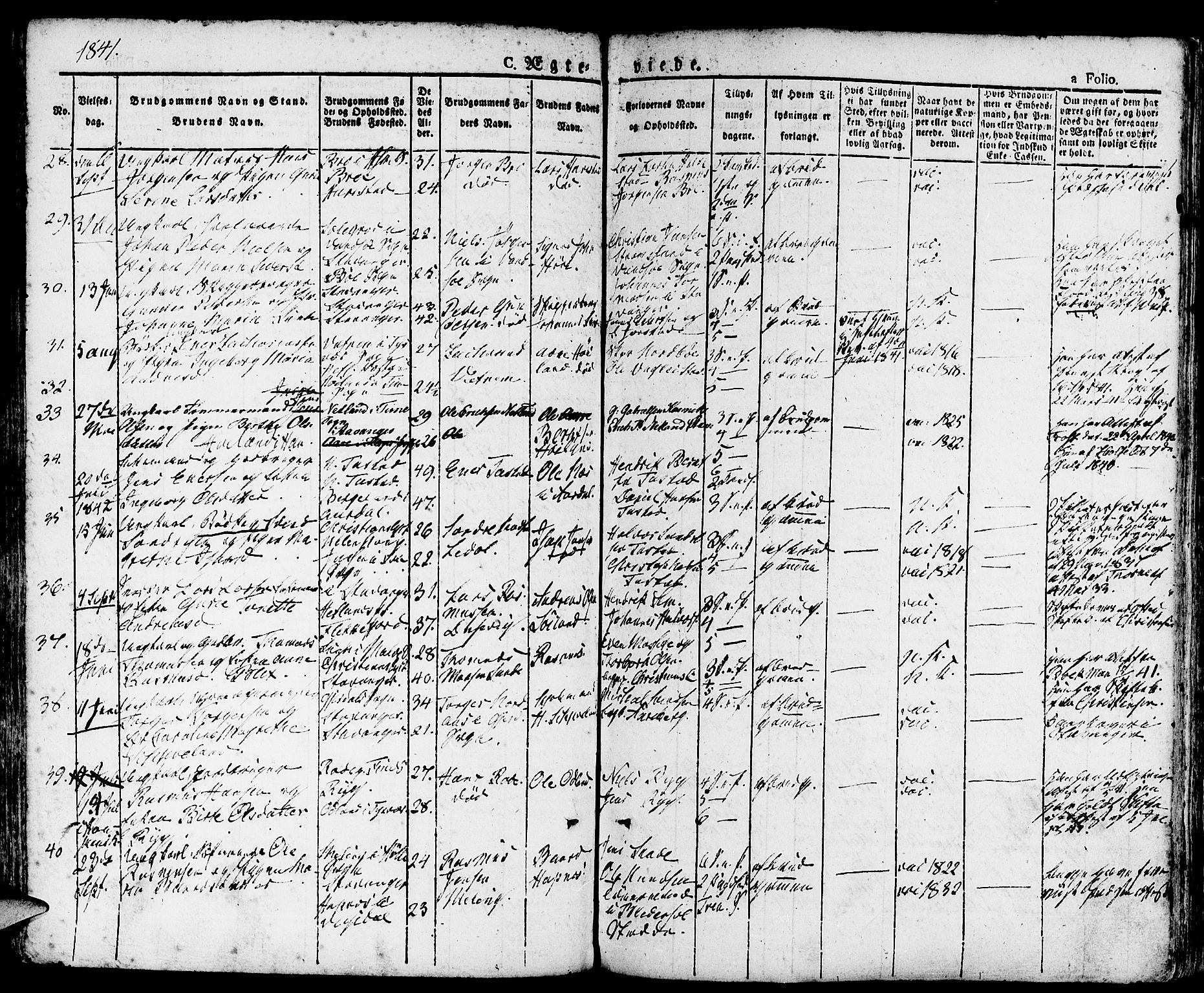 Domkirken sokneprestkontor, AV/SAST-A-101812/001/30/30BA/L0011: Parish register (official) no. A 11, 1832-1856