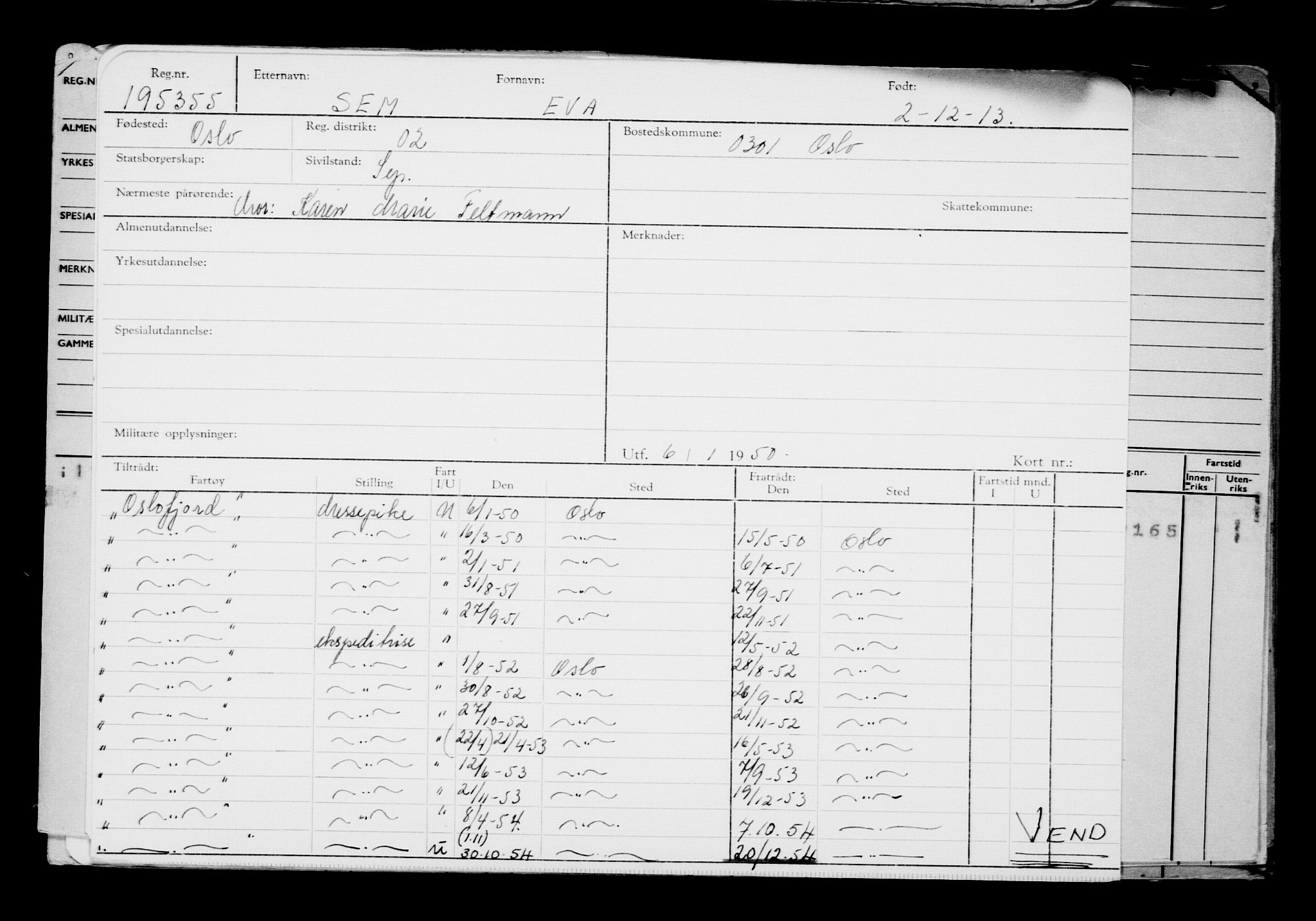 Direktoratet for sjømenn, AV/RA-S-3545/G/Gb/L0117: Hovedkort, 1913-1914, p. 13