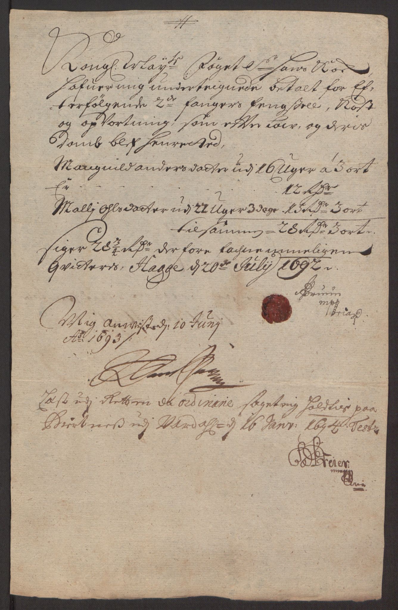 Rentekammeret inntil 1814, Reviderte regnskaper, Fogderegnskap, AV/RA-EA-4092/R62/L4185: Fogderegnskap Stjørdal og Verdal, 1692, p. 418