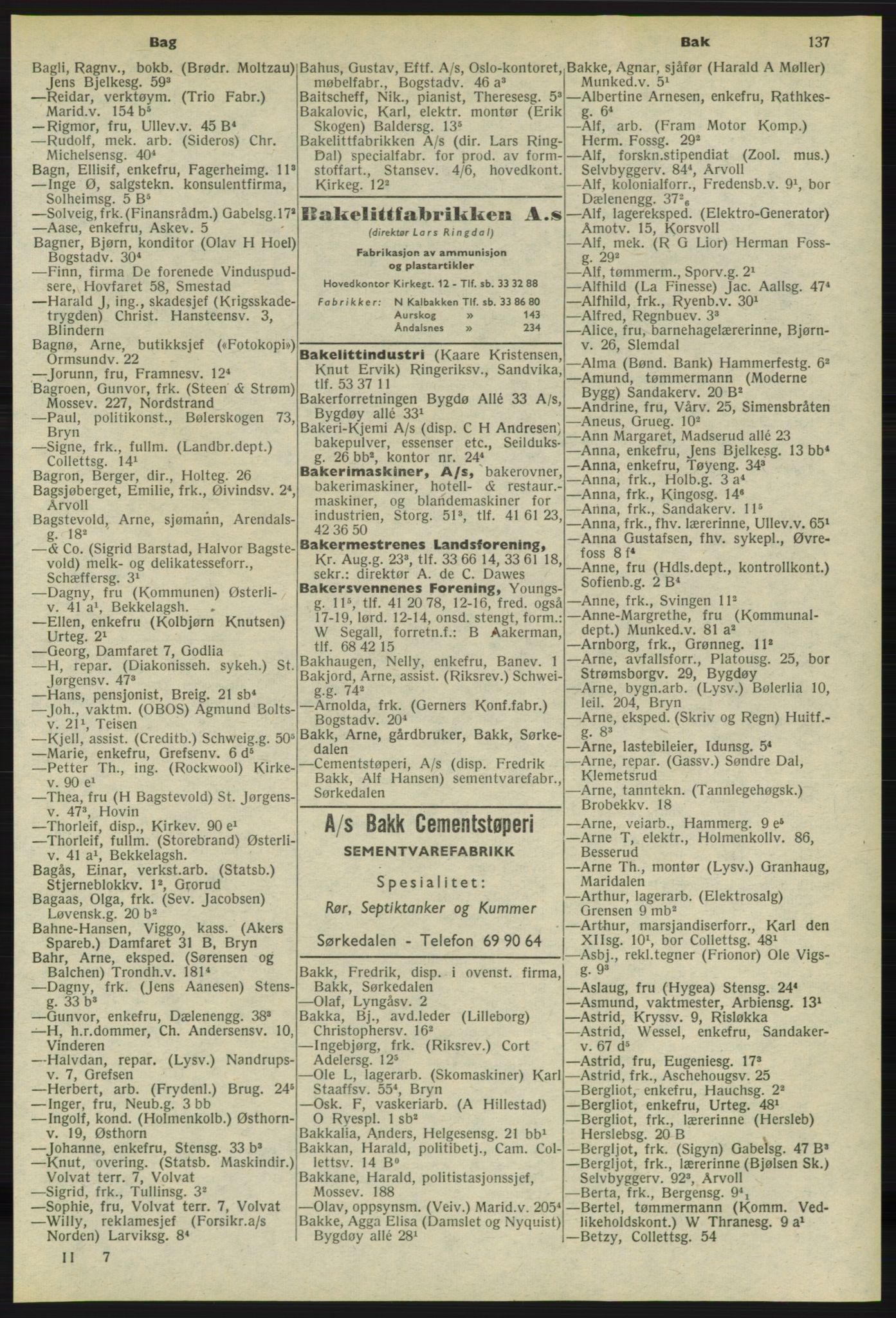 Kristiania/Oslo adressebok, PUBL/-, 1958-1959, p. 137