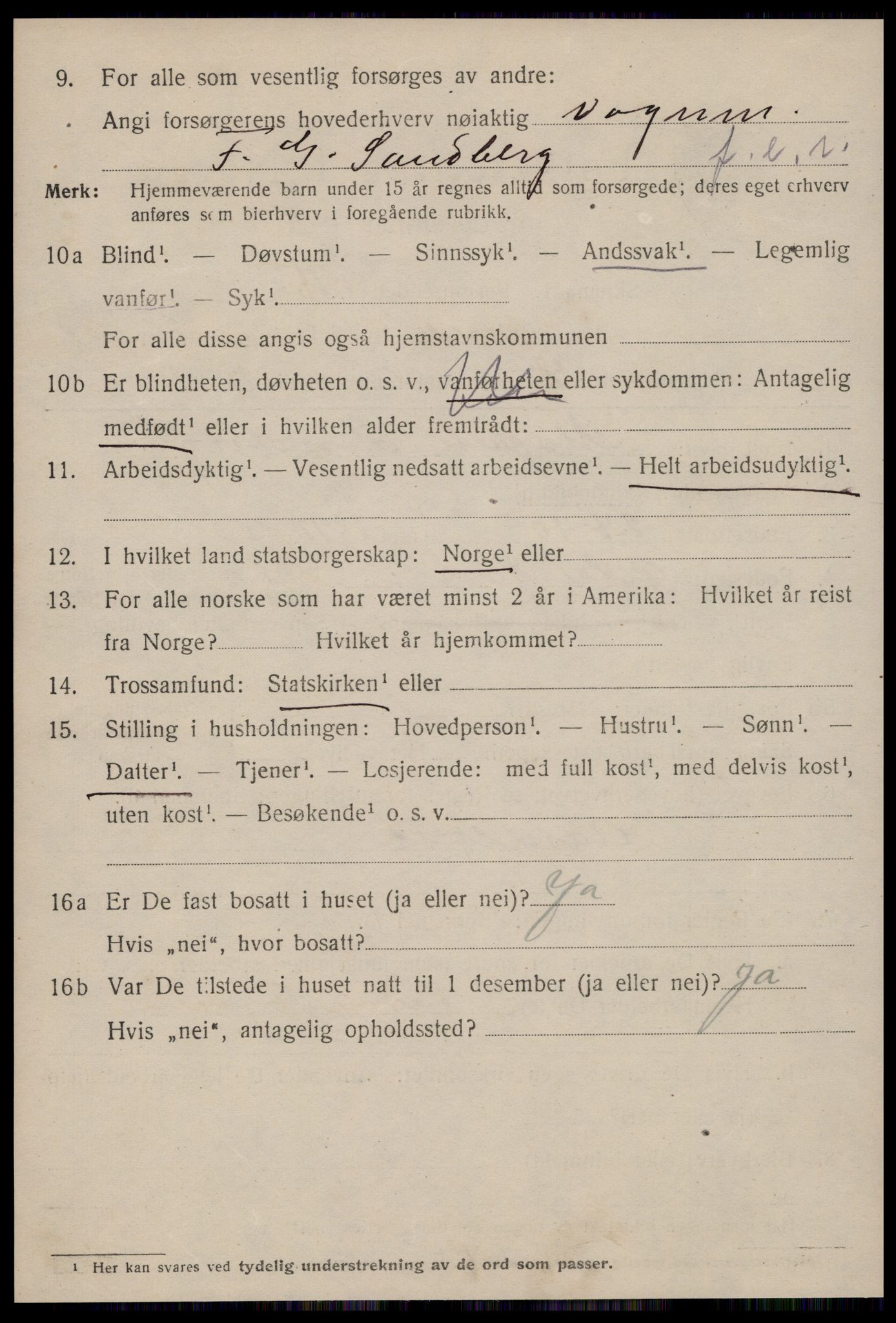 SAT, 1920 census for Molde, 1920, p. 6814