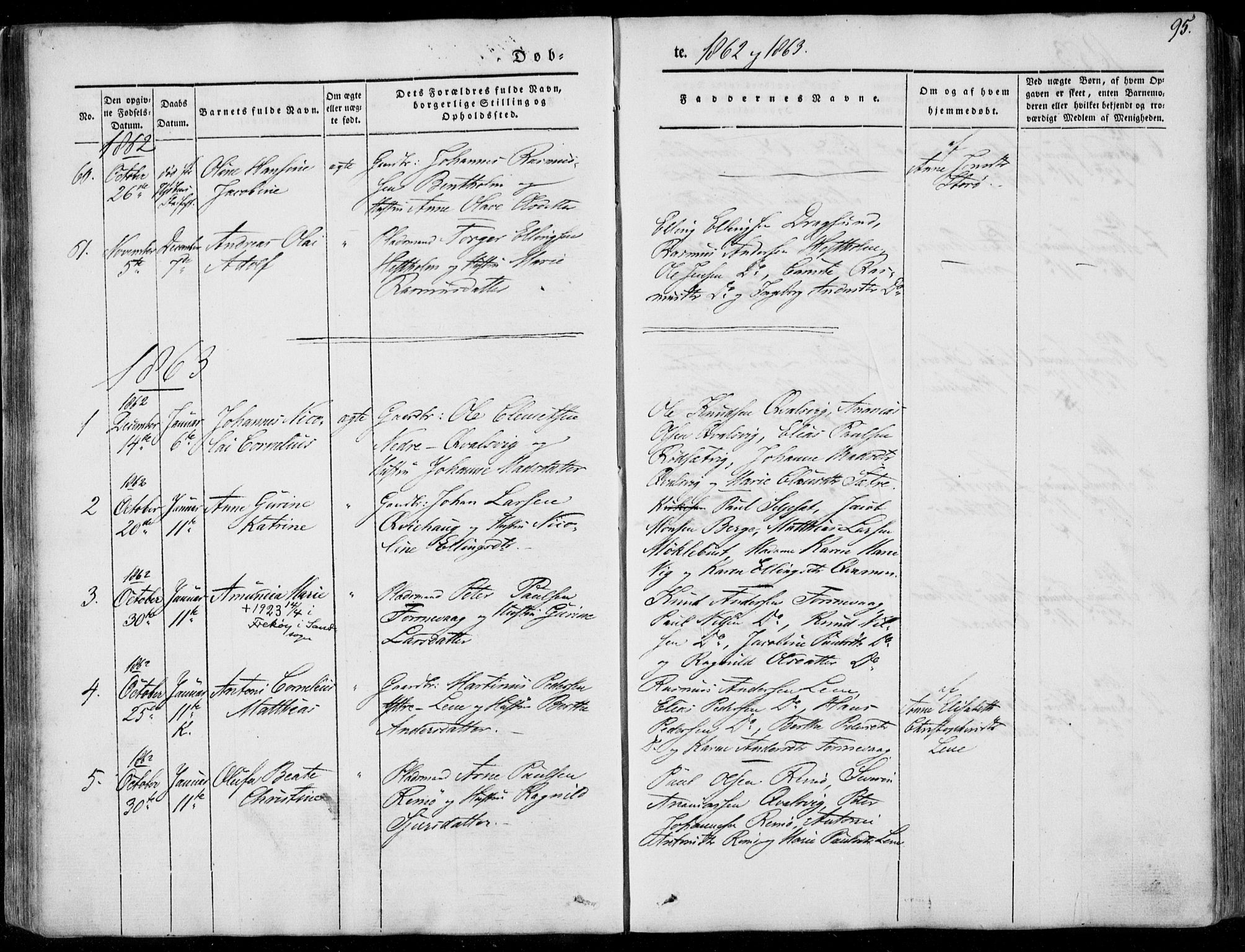 Ministerialprotokoller, klokkerbøker og fødselsregistre - Møre og Romsdal, AV/SAT-A-1454/507/L0070: Parish register (official) no. 507A05, 1842-1873, p. 95