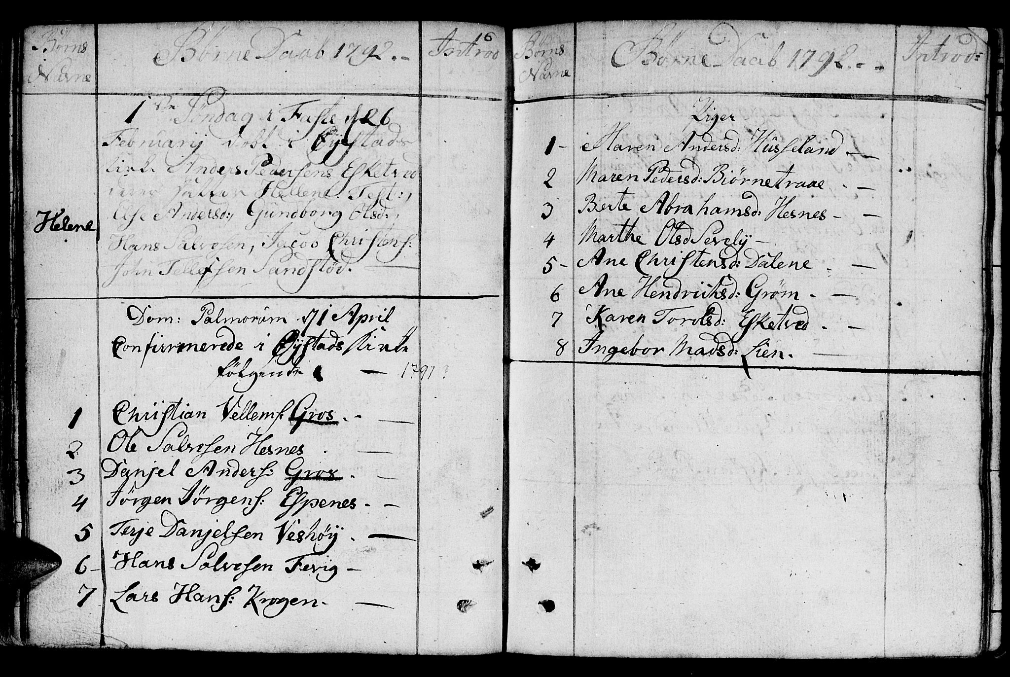 Fjære sokneprestkontor, AV/SAK-1111-0011/F/Fb/L0005: Parish register (copy) no. B 5, 1785-1803, p. 97