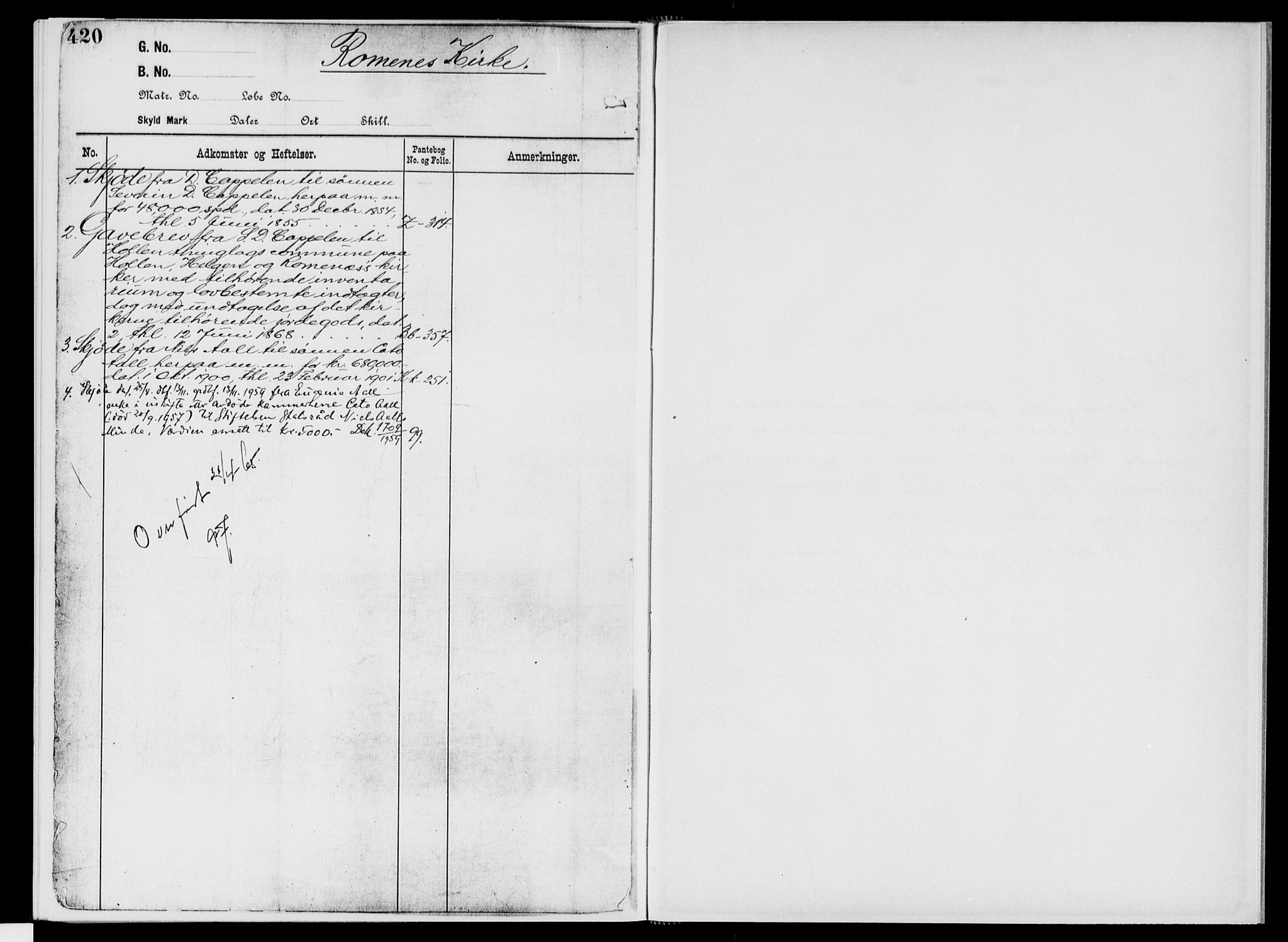 Nedre Telemark sorenskriveri, AV/SAKO-A-135/G/Gb/Gbg/L0002: Mortgage register no. VII 2, p. 420