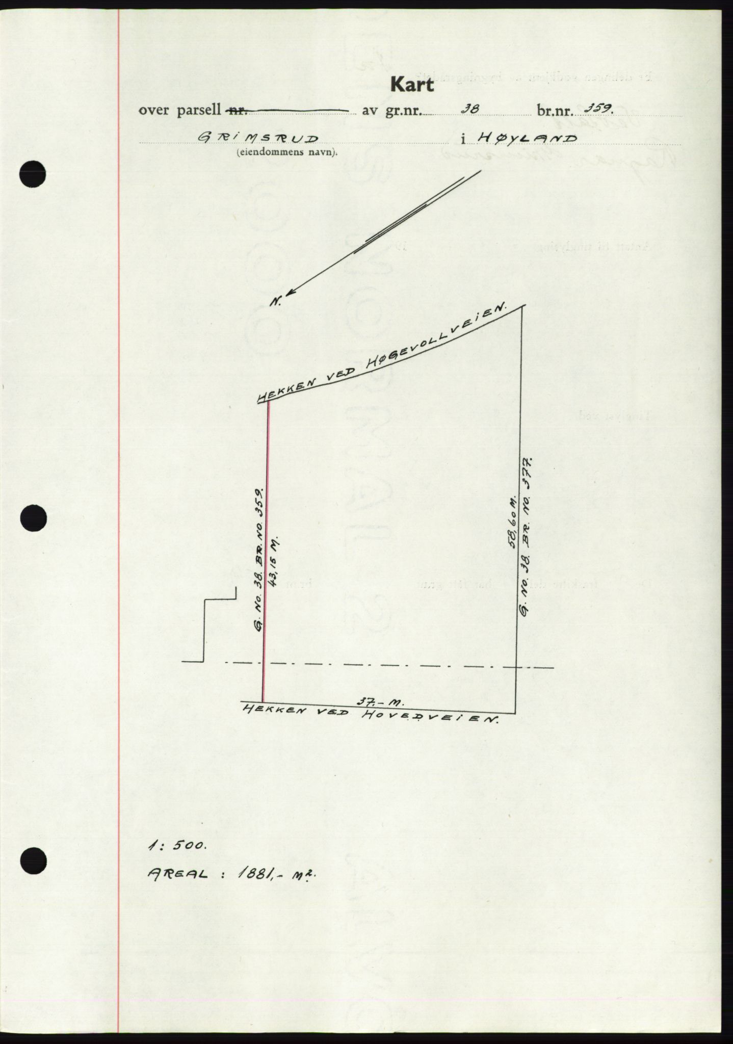 Jæren sorenskriveri, SAST/A-100310/03/G/Gba/L0071: Mortgage book, 1938-1938, Diary no: : 2381/1938