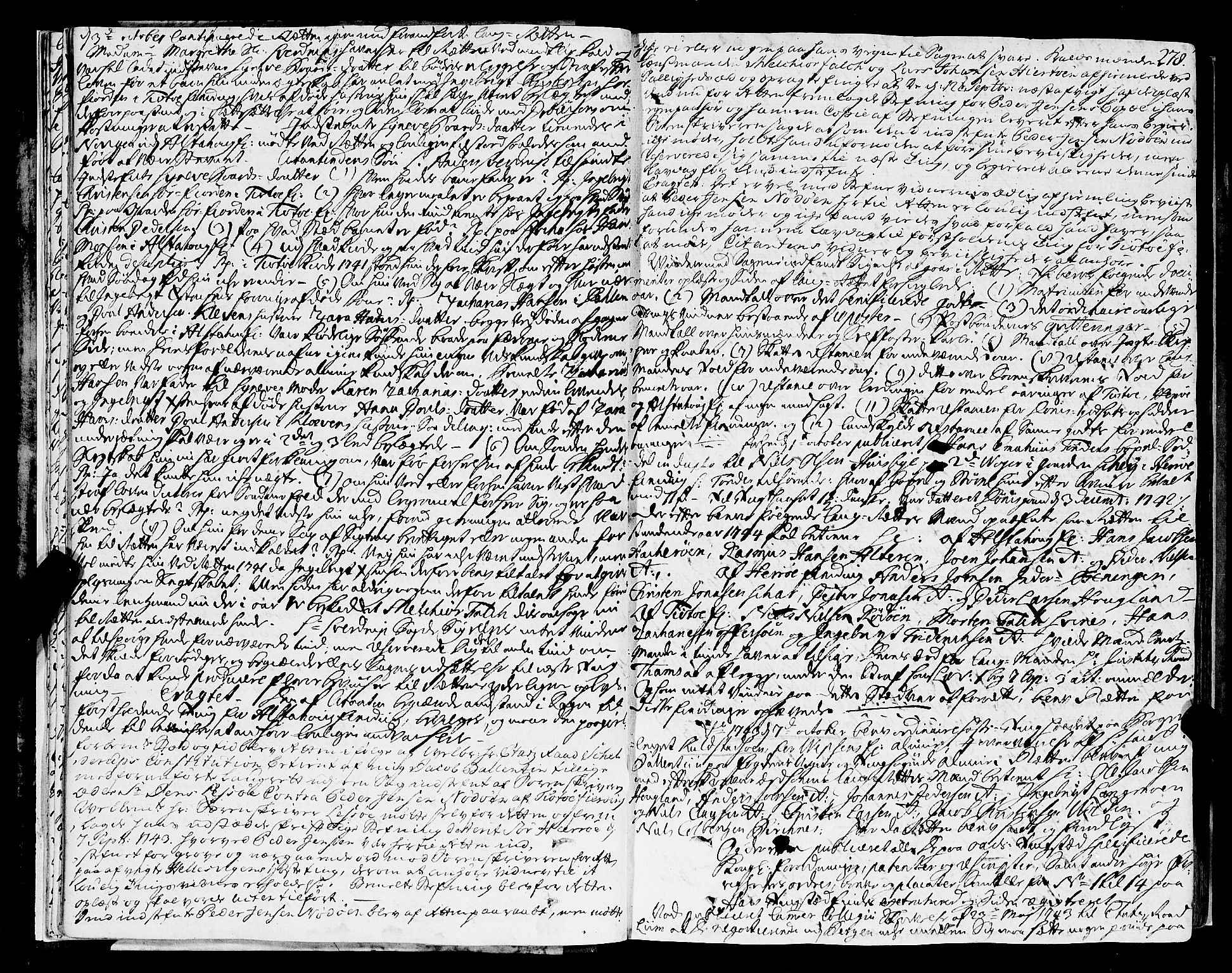 Helgeland sorenskriveri, AV/SAT-A-0004/1/1A/L0012: Tingbok 12B, 1743-1745, p. 277b-278a
