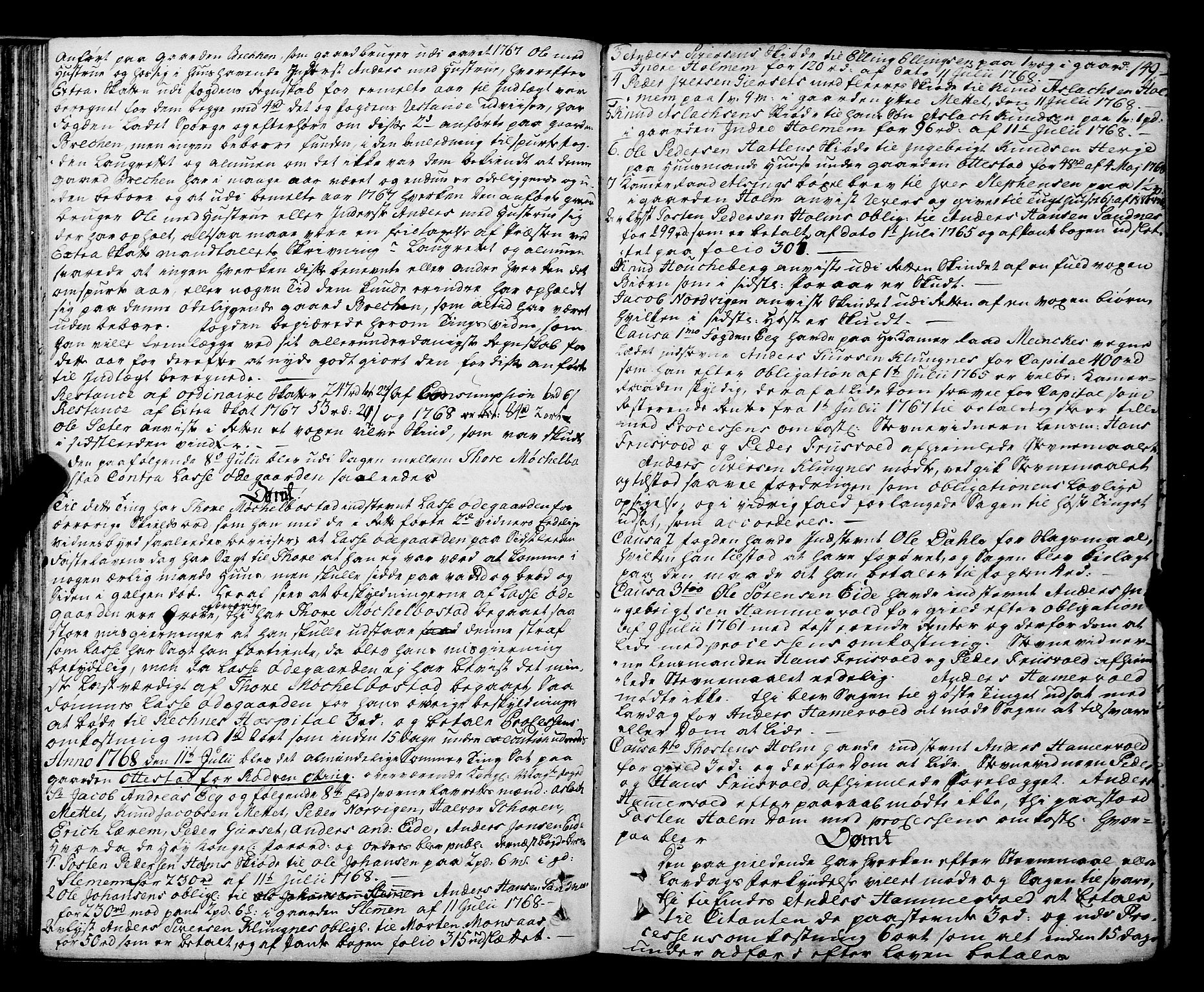 Romsdal sorenskriveri, SAT/A-4149/1/1/1A/L0015: Tingbok, 1765-1775, p. 148b-149a